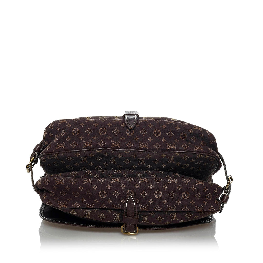 Louis Vuitton Monogram Mini Lin Saumur 30 (SHG-34256)