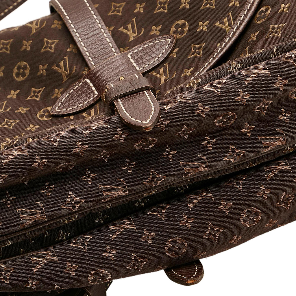 Louis Vuitton Monogram Mini Lin Saumur 30 (SHG-34256)