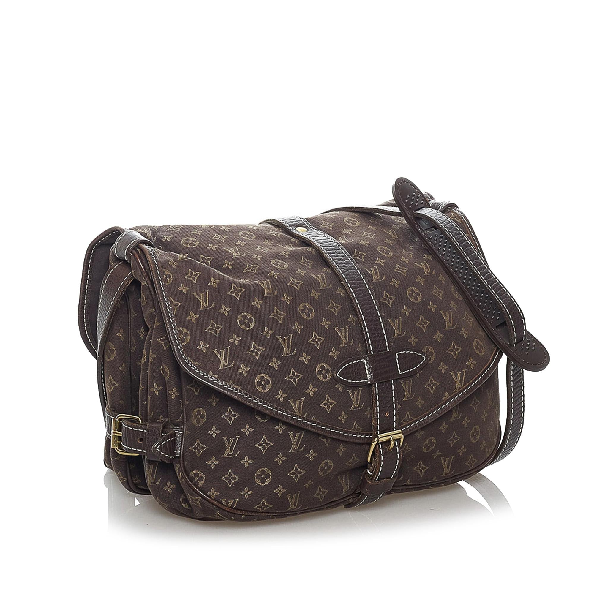 Louis Vuitton Monogram Mini Lin Saumur (SHG-30285)