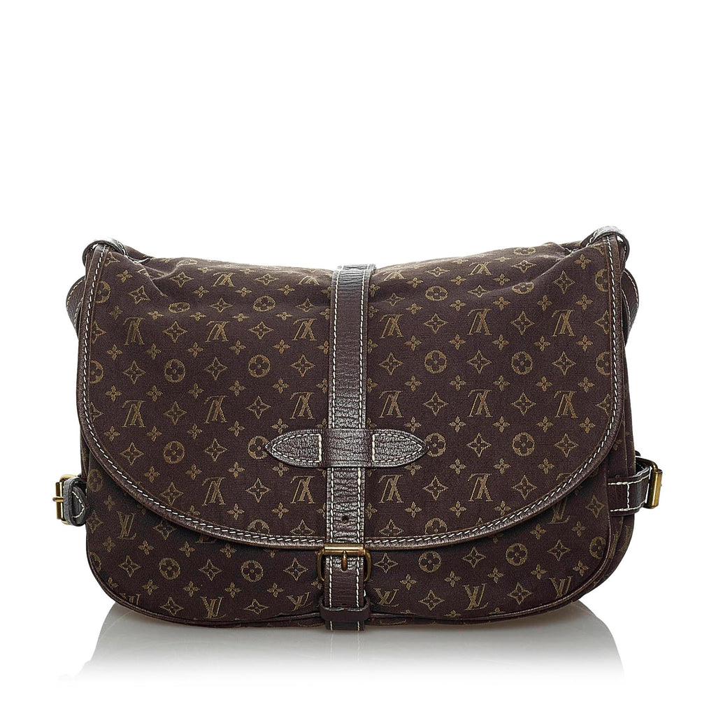 Louis Vuitton Monogram Mini Lin Saumur (SHG-33895)