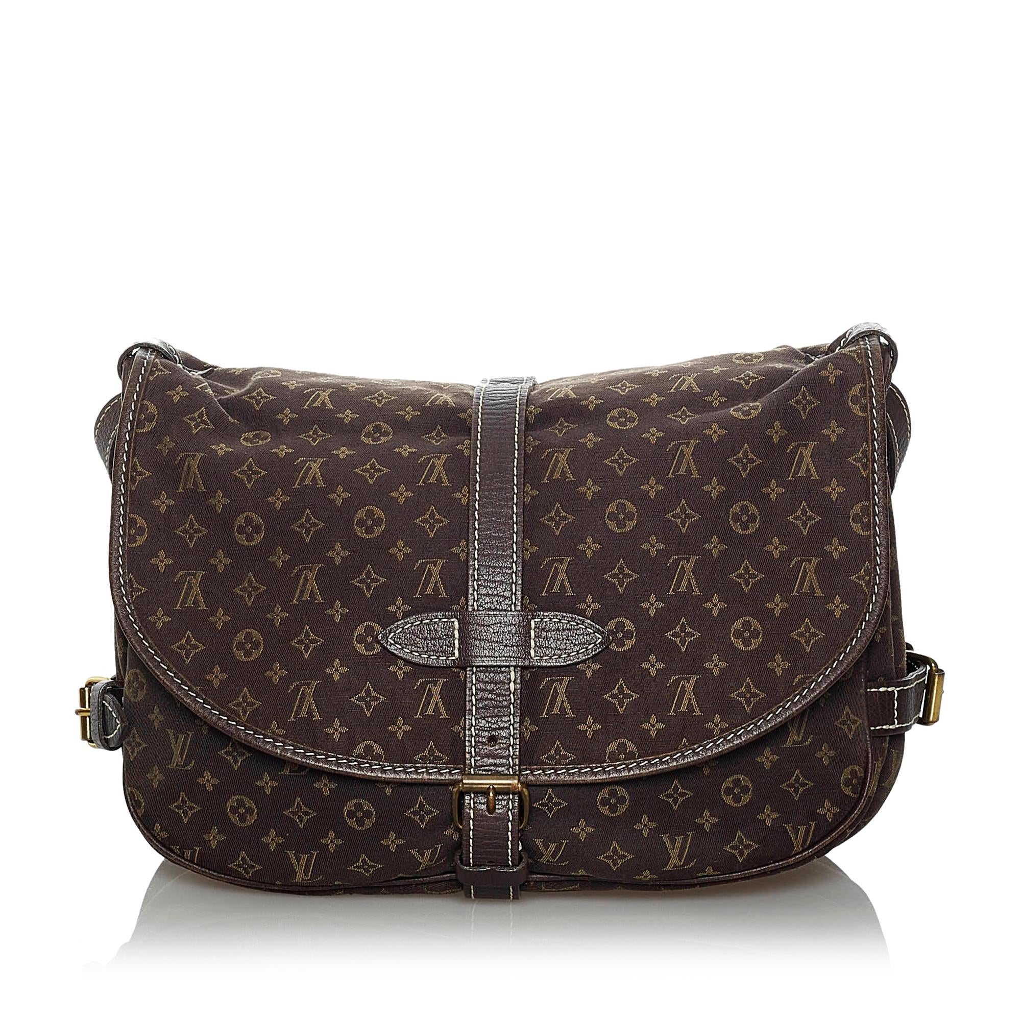 Louis Vuitton Monogram Mini Lin Saumur (SHG-33895)