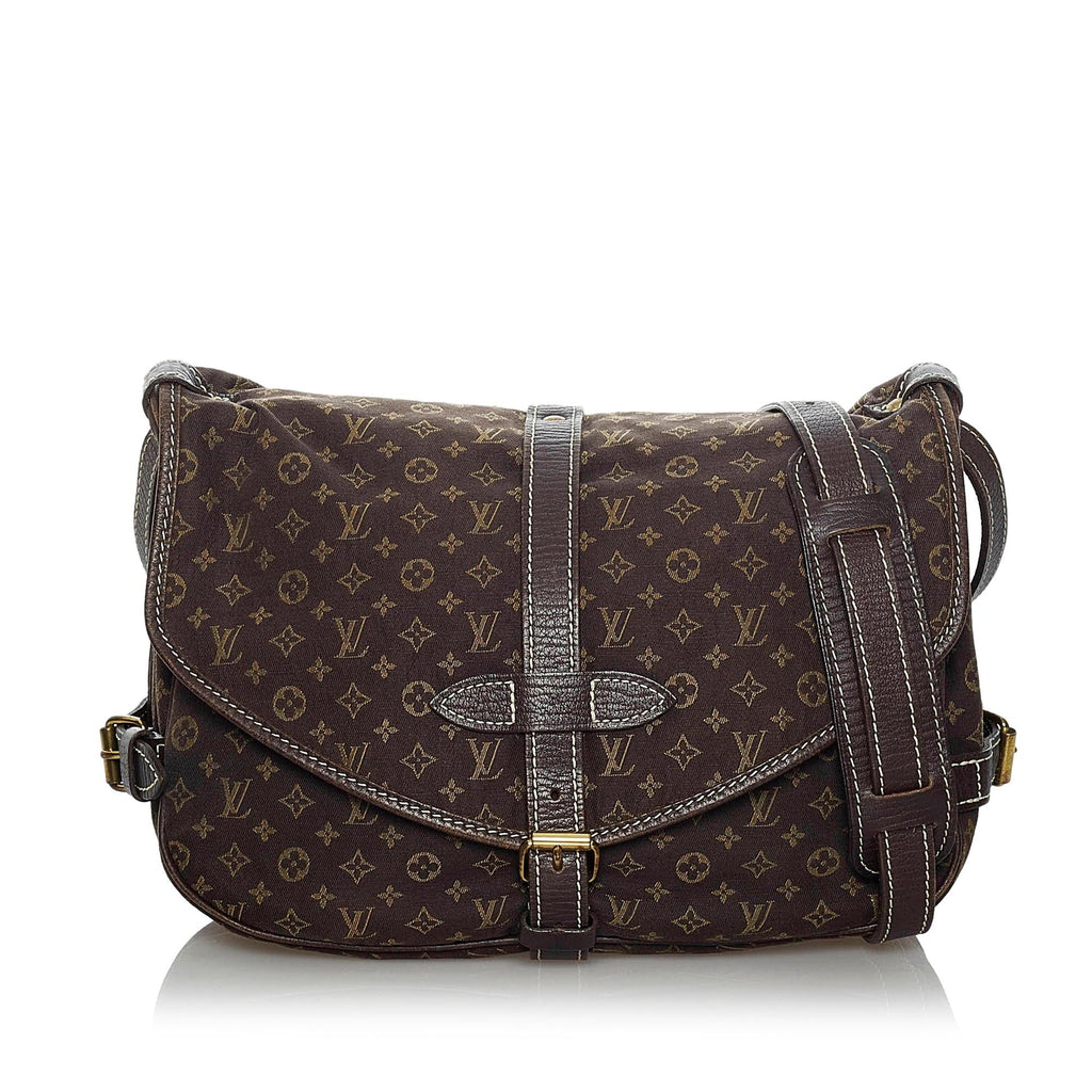 Louis Vuitton Monogram Mini Lin Saumur (SHG-33895)