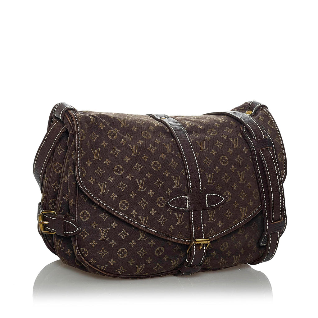 Louis Vuitton Monogram Mini Lin Saumur (SHG-33895)