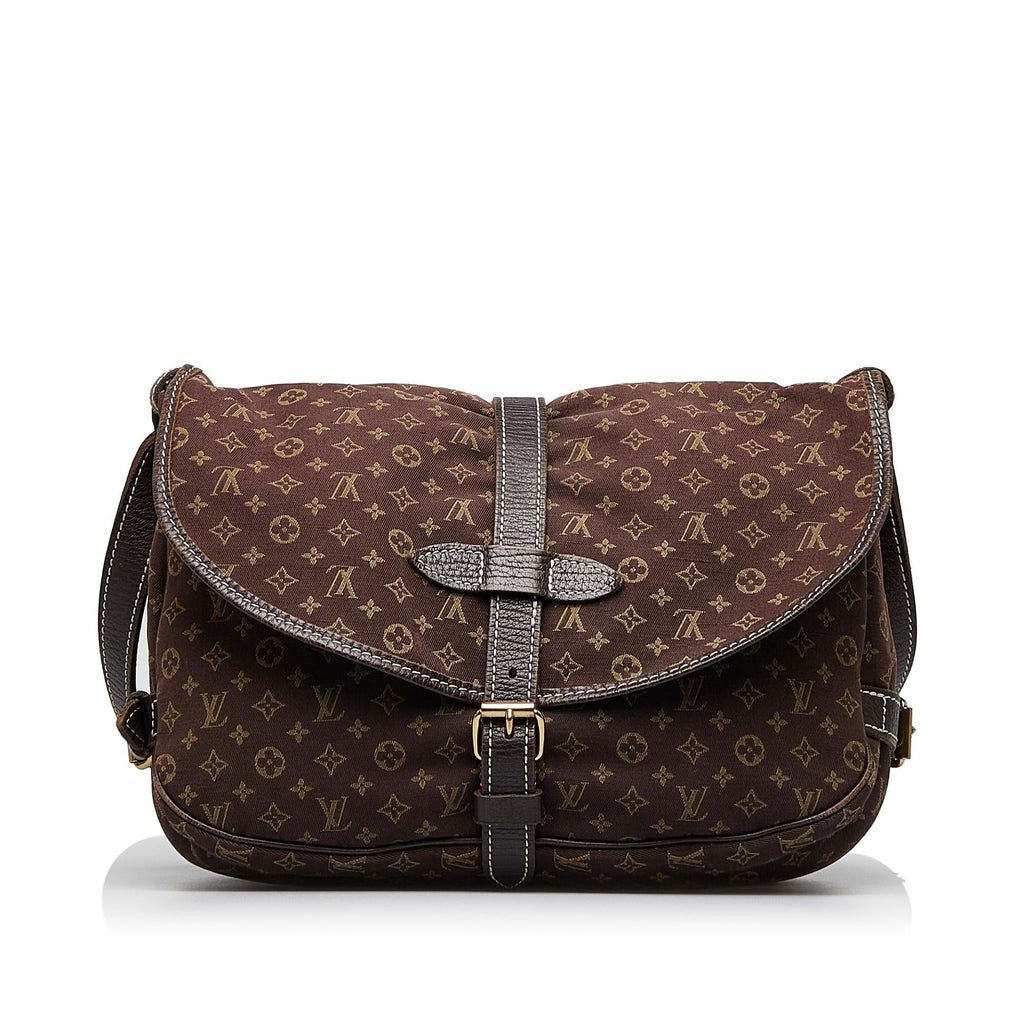 Louis Vuitton Monogram Mini Lin Saumur (SHG-WCcvvk)