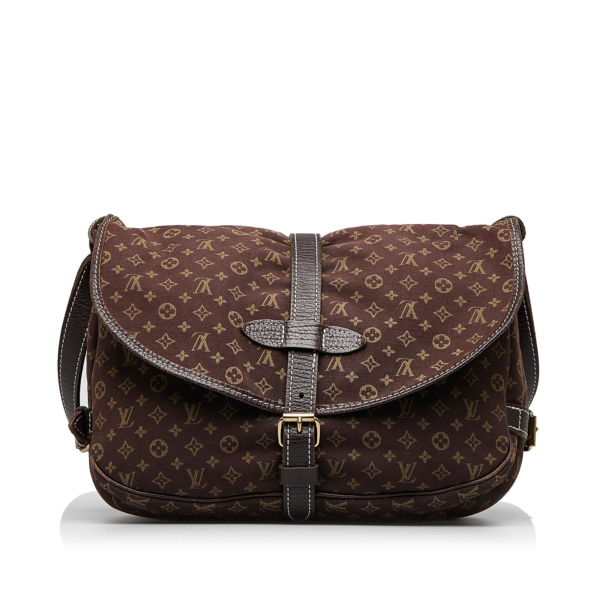 Louis Vuitton Monogram Mini Lin Saumur (SHG-WCcvvk)