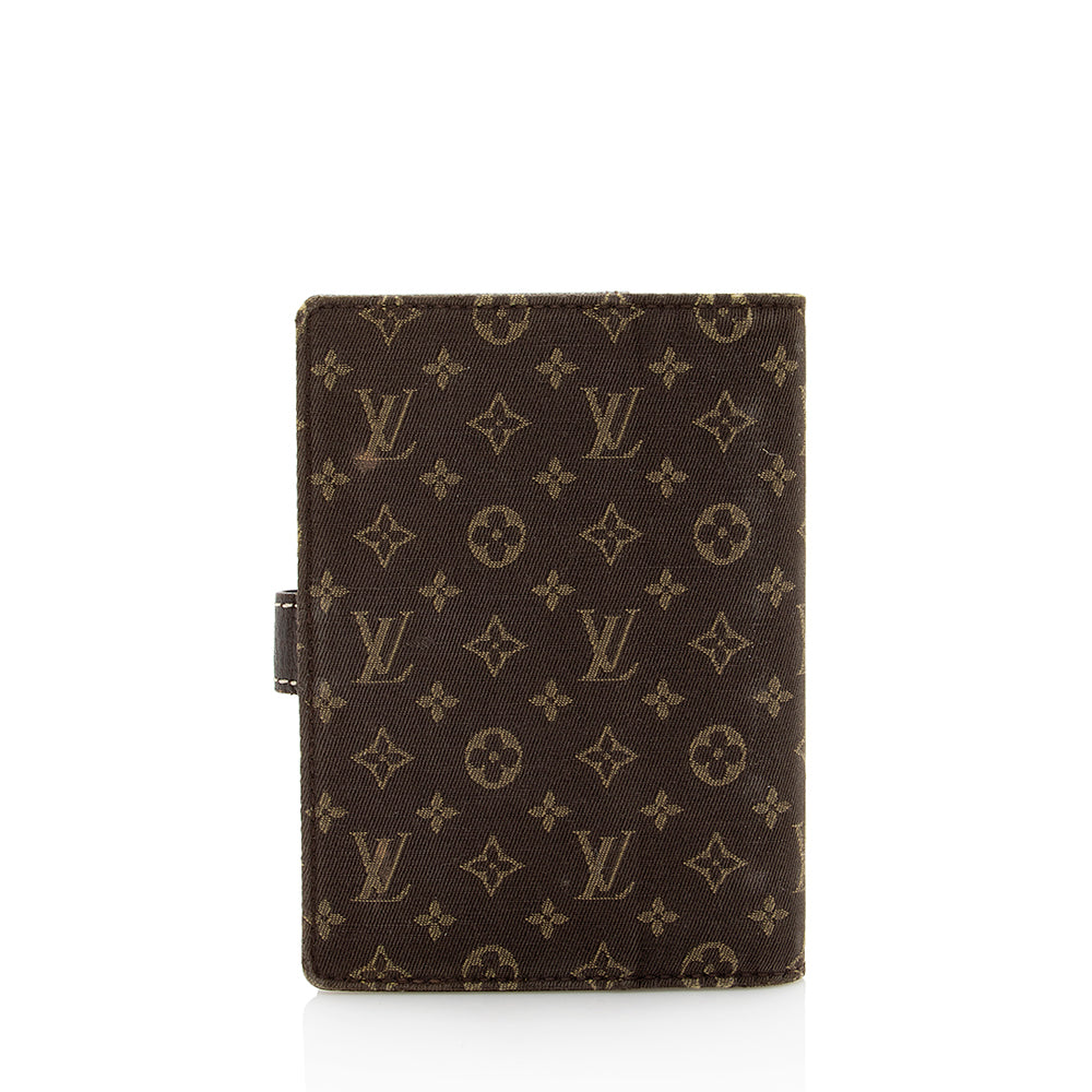 Louis Vuitton Monogram Mini Lin Small Ring Agenda Cover - FINAL SALE (SHF-20321)