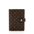 Louis Vuitton Monogram Mini Lin Small Ring Agenda Cover - FINAL SALE (SHF-20321)