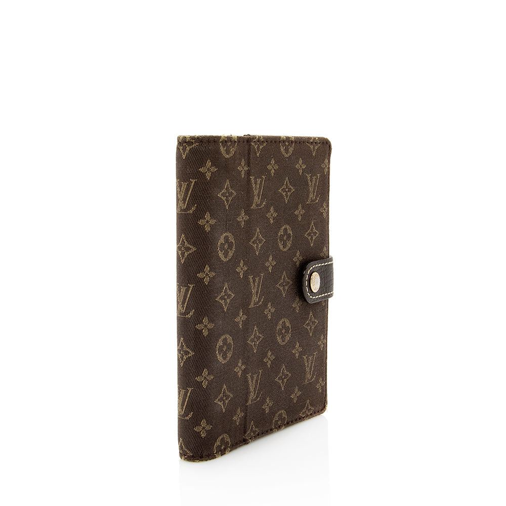 Louis Vuitton Monogram Mini Lin Small Ring Agenda Cover - FINAL SALE (SHF-20321)