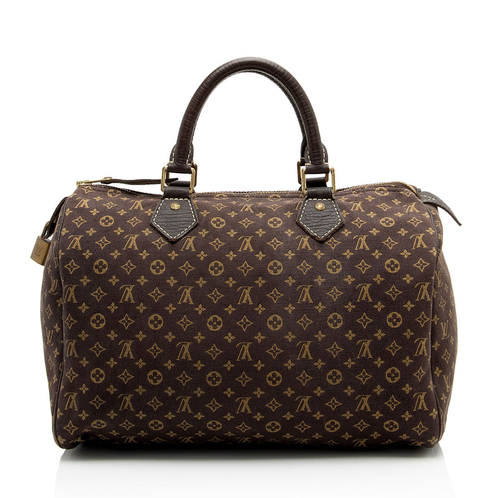 Louis Vuitton Monogram Mini Lin Speedy 30 Satchel (SHF-zliRMx)