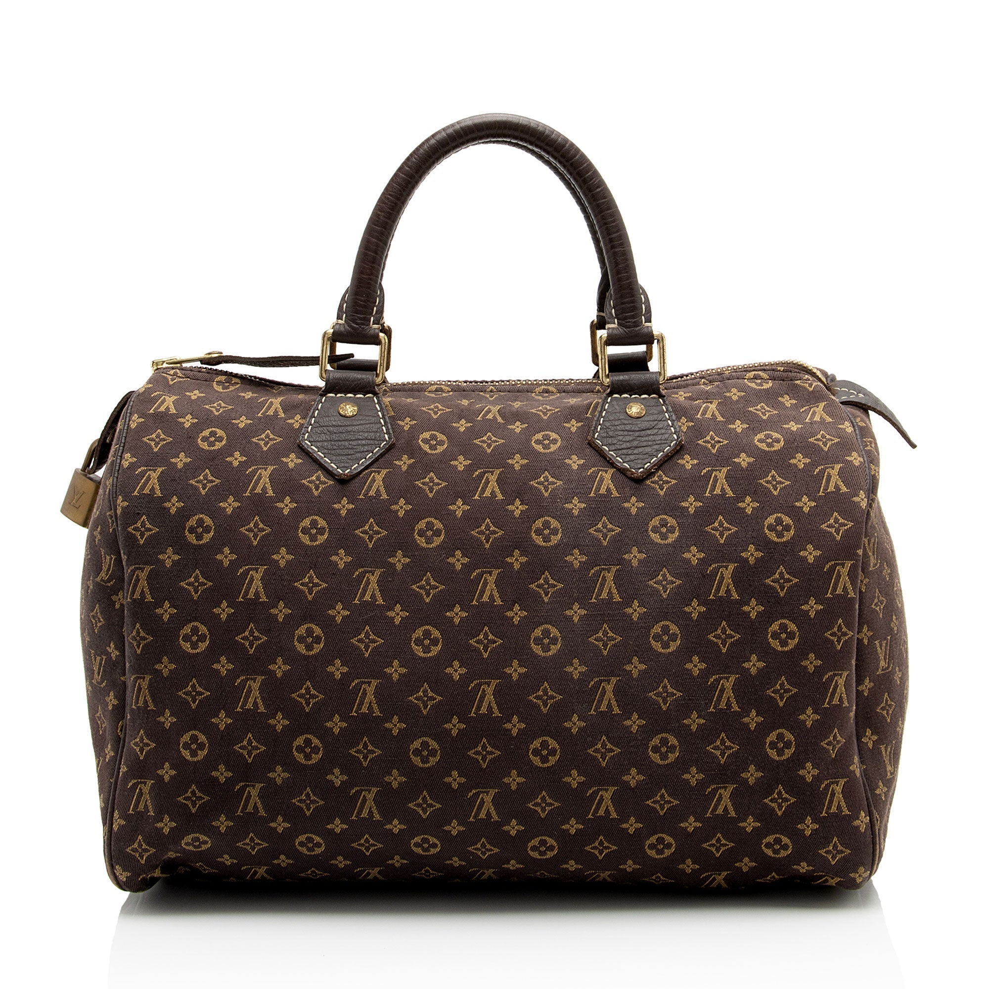Louis Vuitton Monogram Mini Lin Speedy 30 Satchel (SHF-zliRMx)