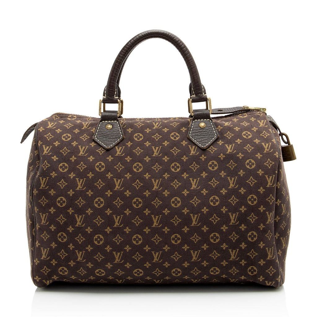 Louis Vuitton Monogram Mini Lin Speedy 30 Satchel (SHF-zliRMx)