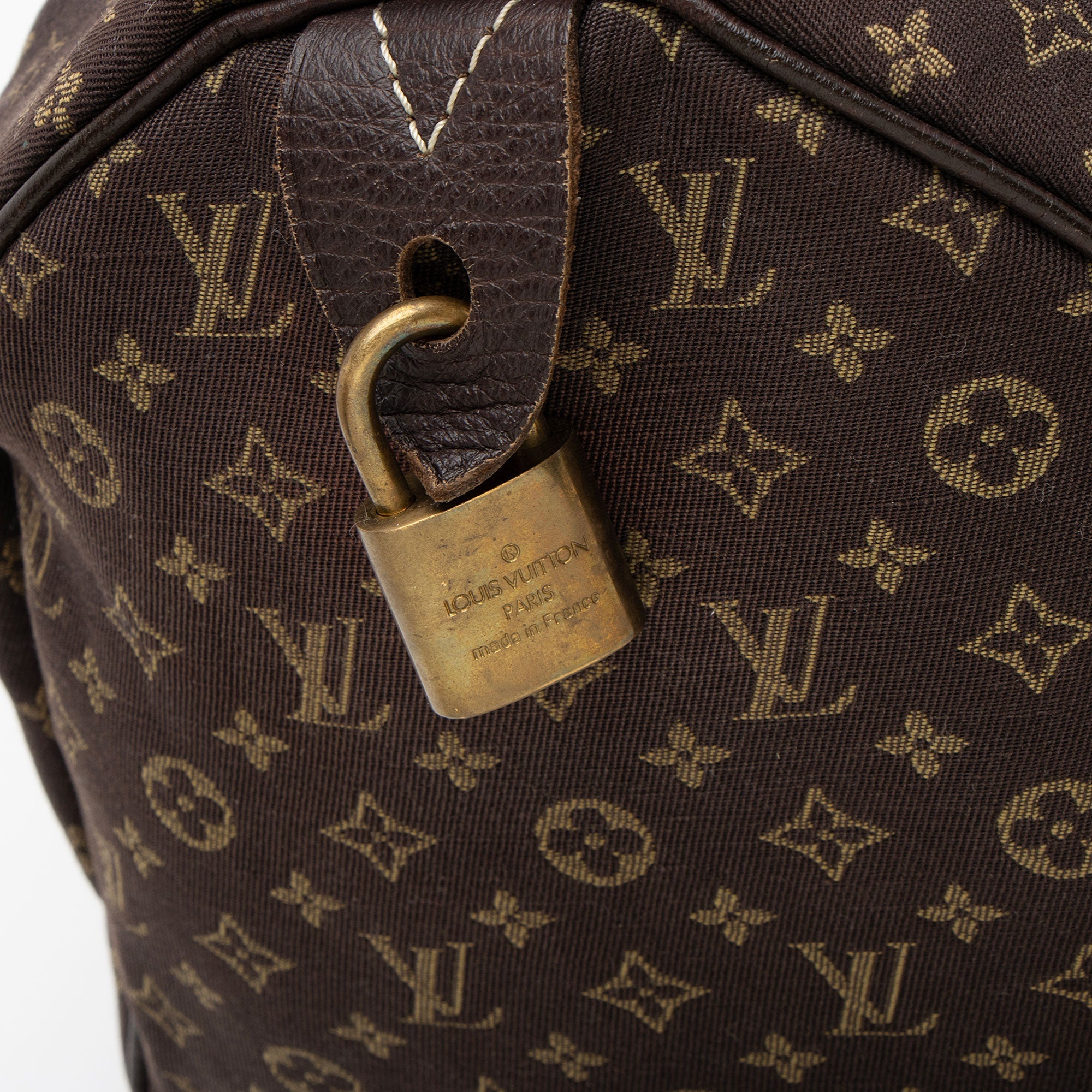 Louis Vuitton Monogram Mini Lin Speedy 30 Satchel (SHF-5zw6BJ)