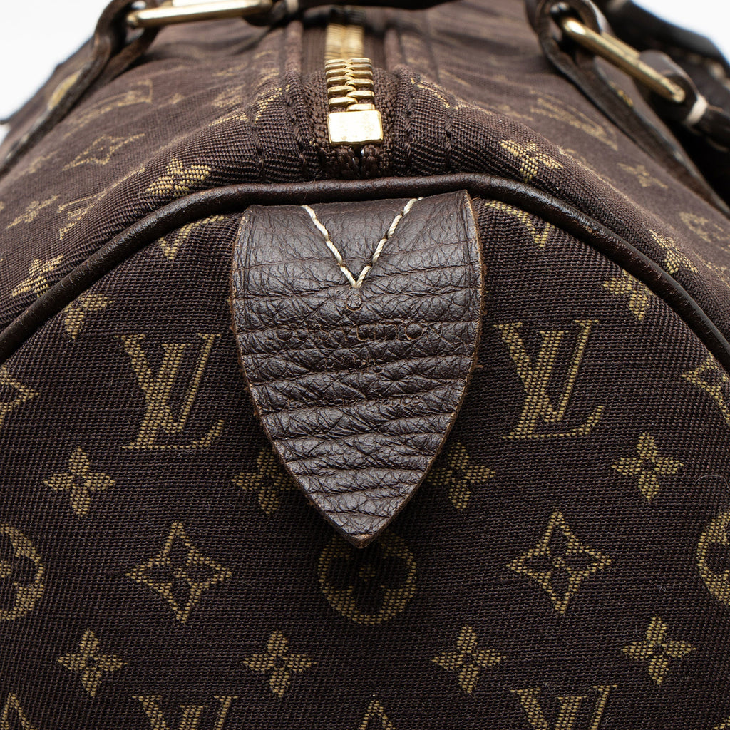 Louis Vuitton Monogram Mini Lin Speedy 30 Satchel (SHF-5zw6BJ)
