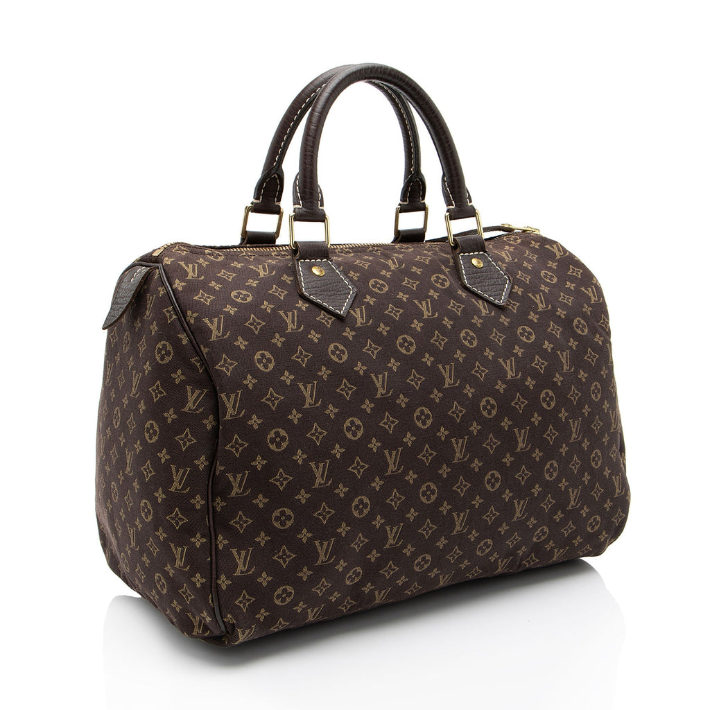 Louis Vuitton Monogram Mini Lin Speedy 30 Satchel (SHF-5zw6BJ)
