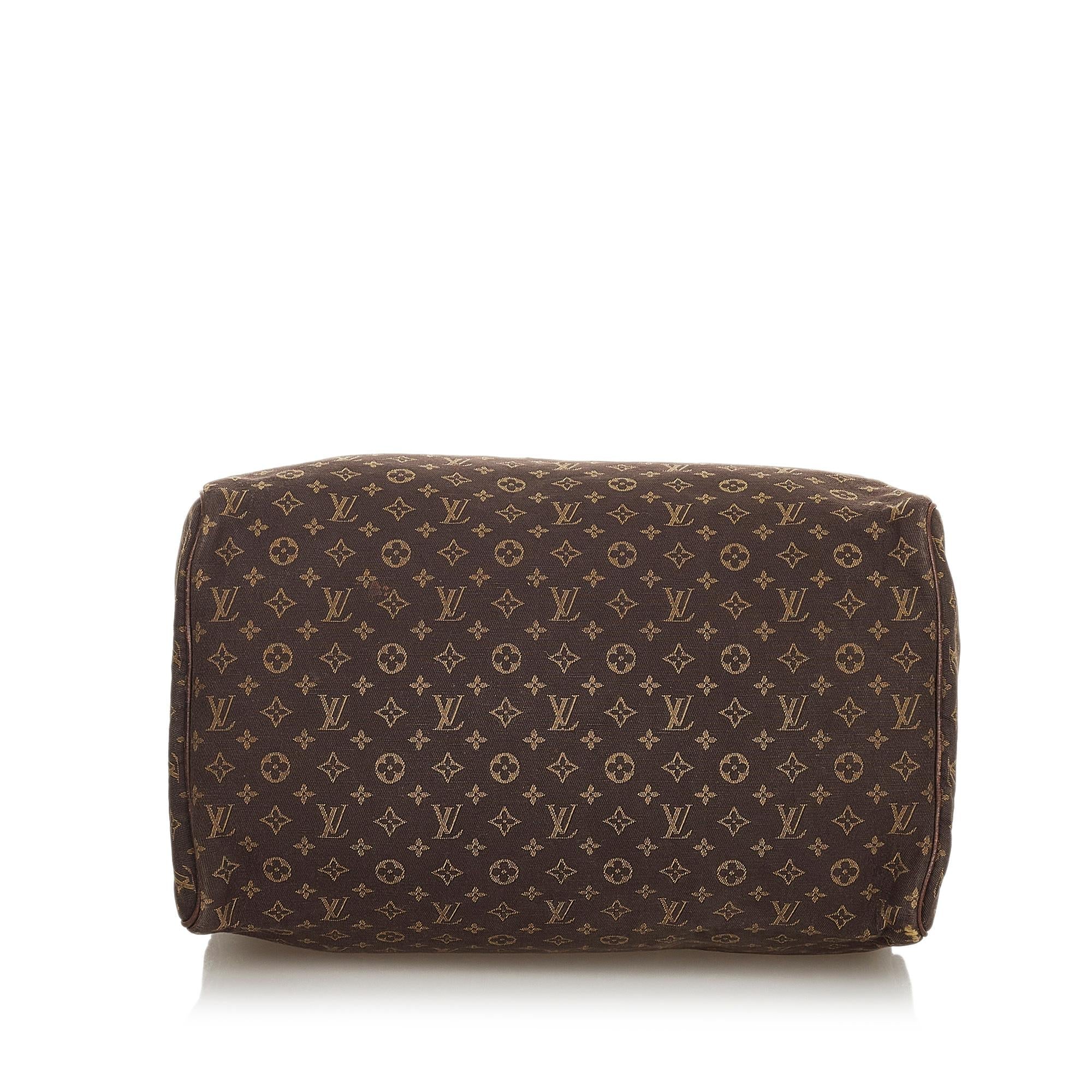 Louis Vuitton Monogram Mini Lin Speedy 30 (SHG-26285)