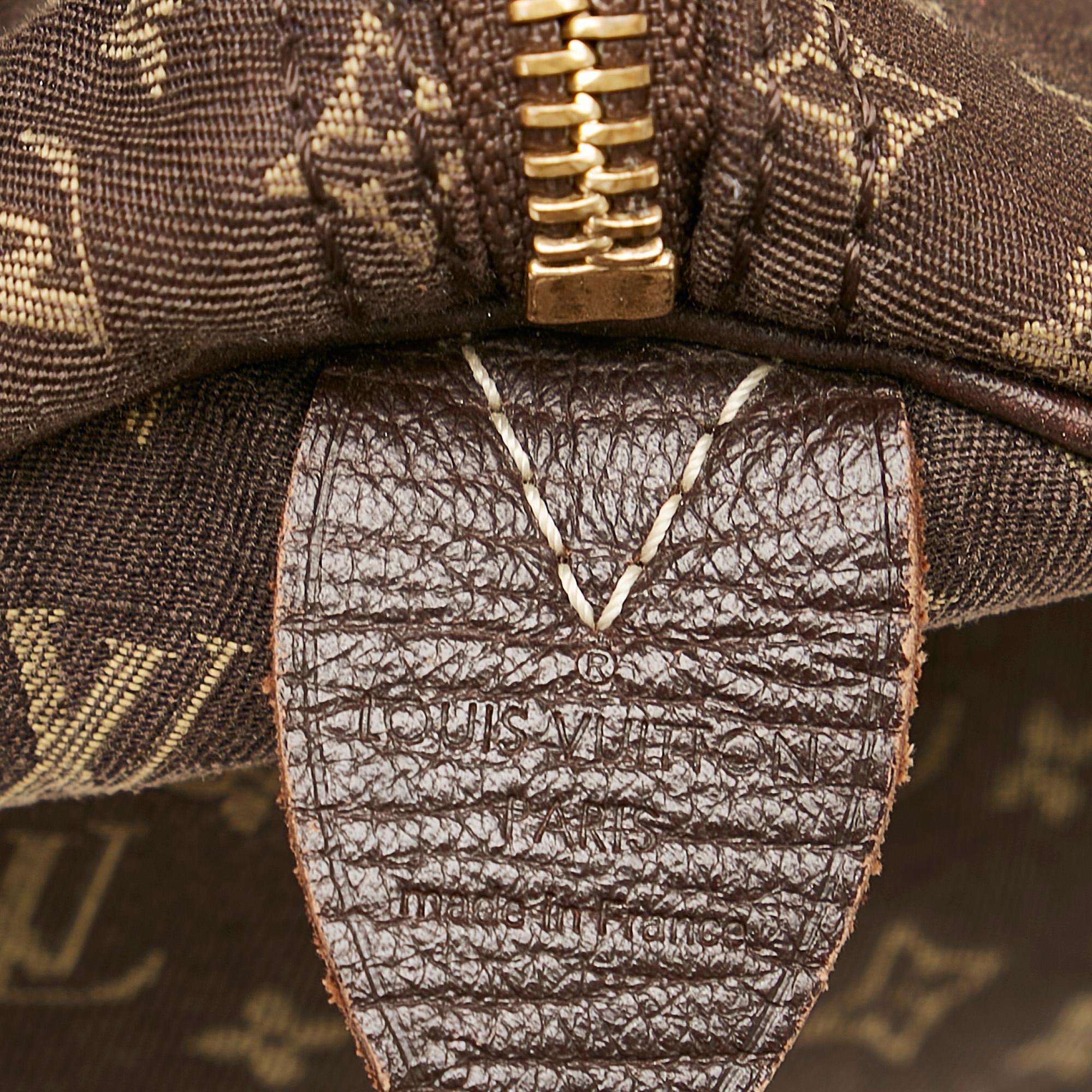 Louis Vuitton Monogram Mini Lin Speedy 30 (SHG-26285)