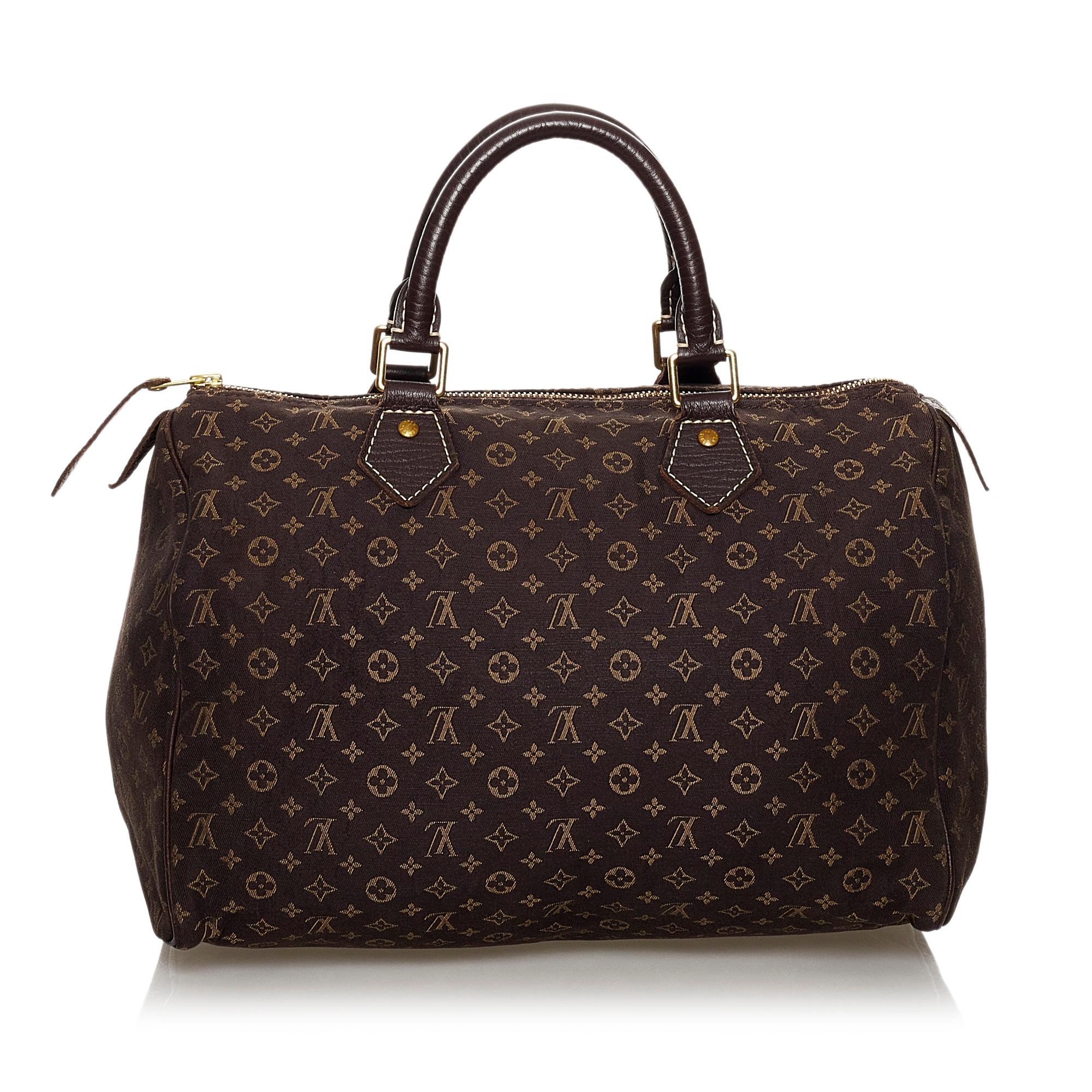 Louis Vuitton Monogram Mini Lin Speedy 30 (SHG-30780)