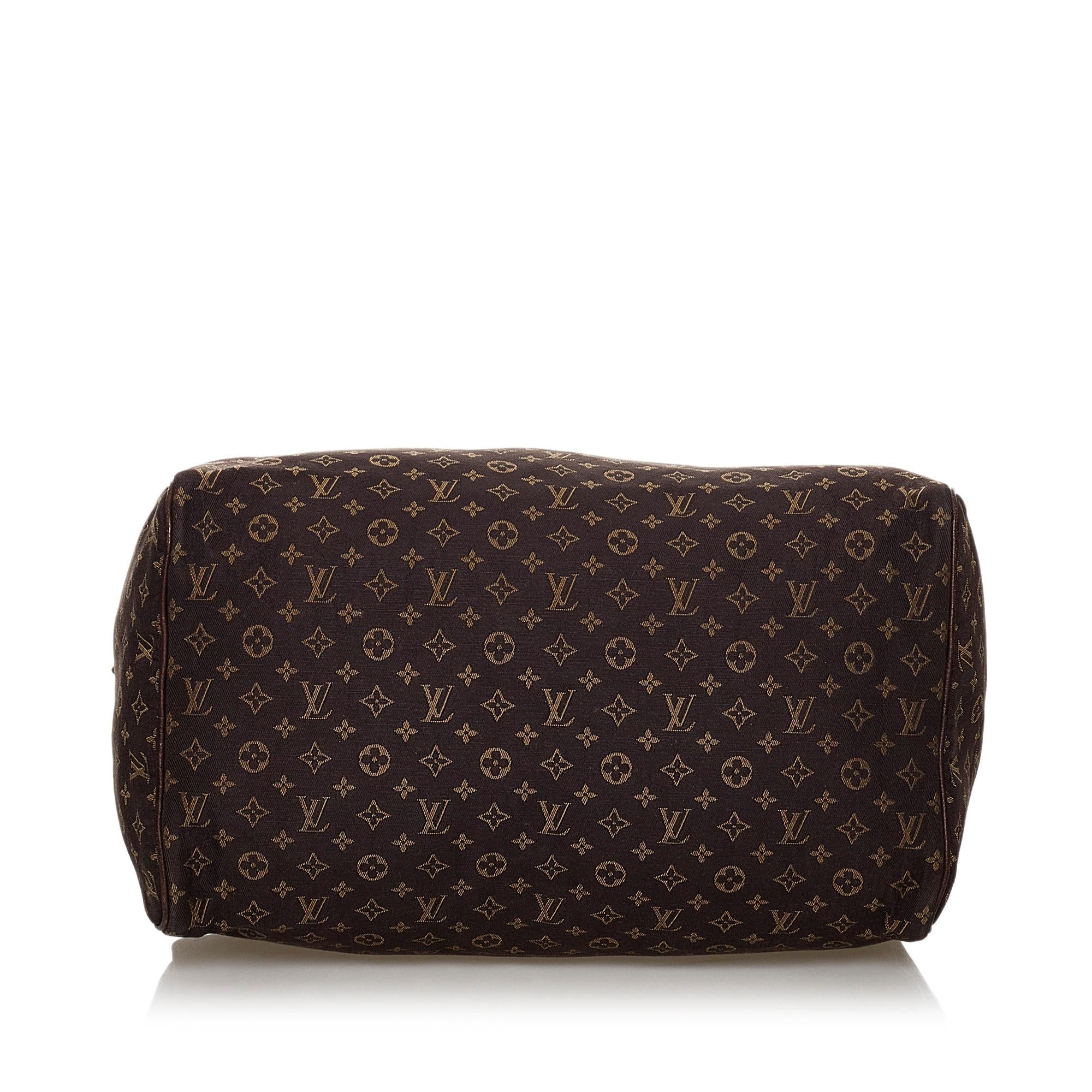 Louis Vuitton Monogram Mini Lin Speedy 30 (SHG-30780)