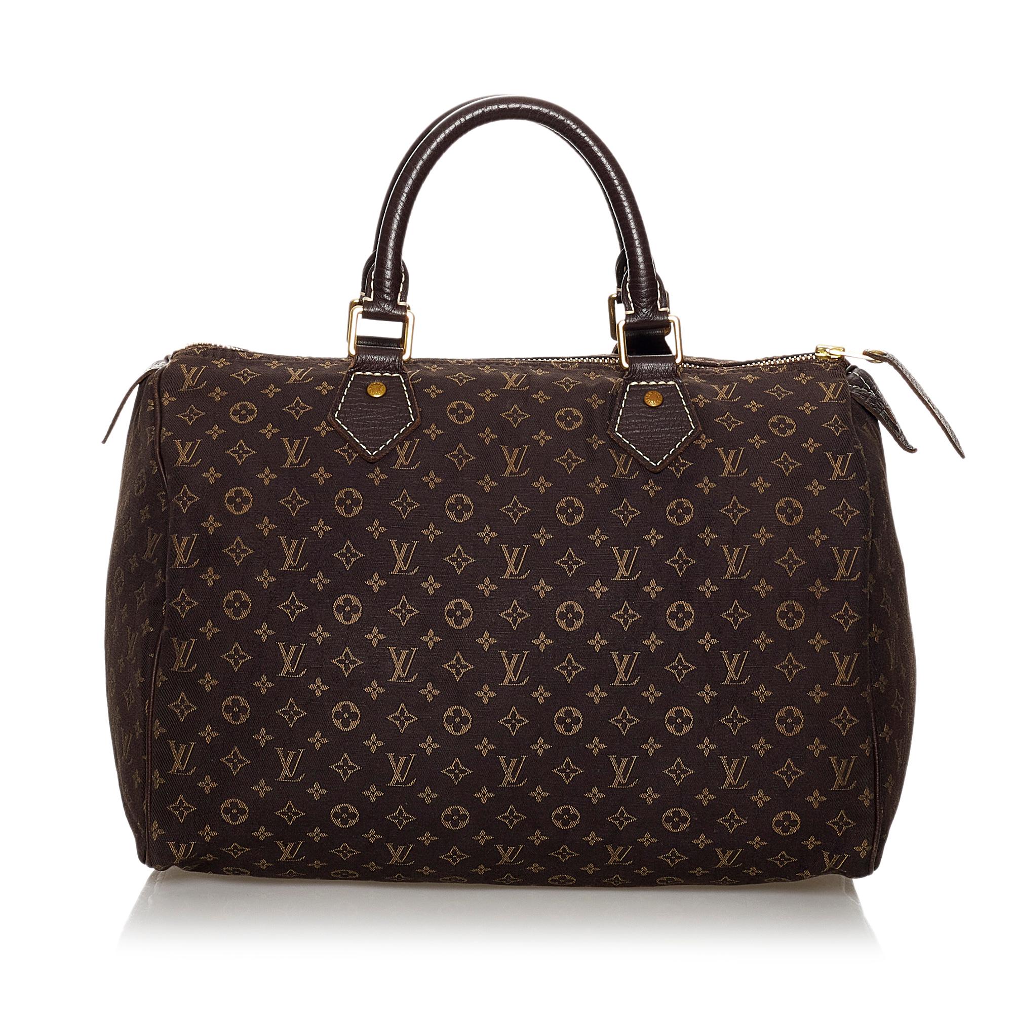 Louis Vuitton Monogram Mini Lin Speedy 30 (SHG-30780)