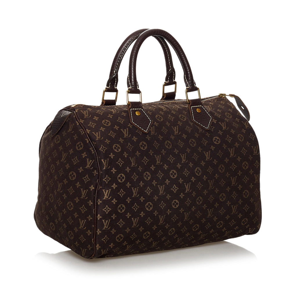 Louis Vuitton Monogram Mini Lin Speedy 30 (SHG-30780)