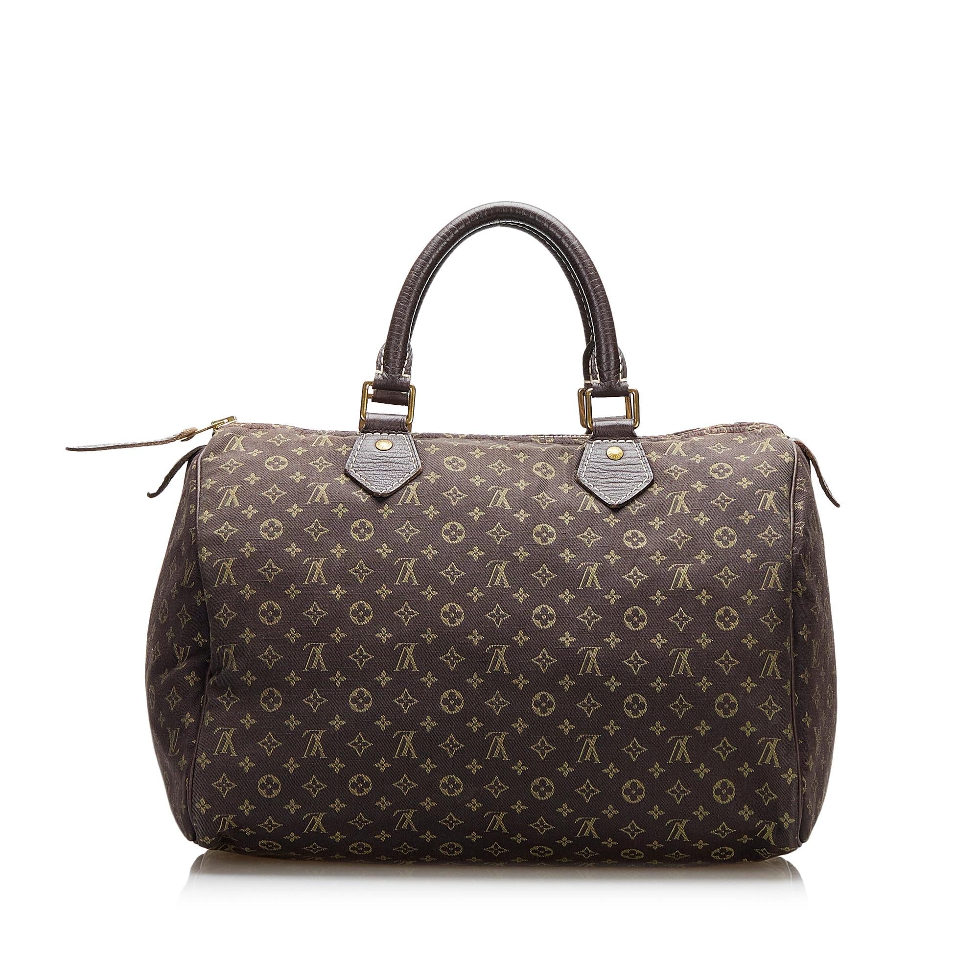Louis Vuitton Monogram Mini Lin Speedy 30 (SHG-CDWbuK)