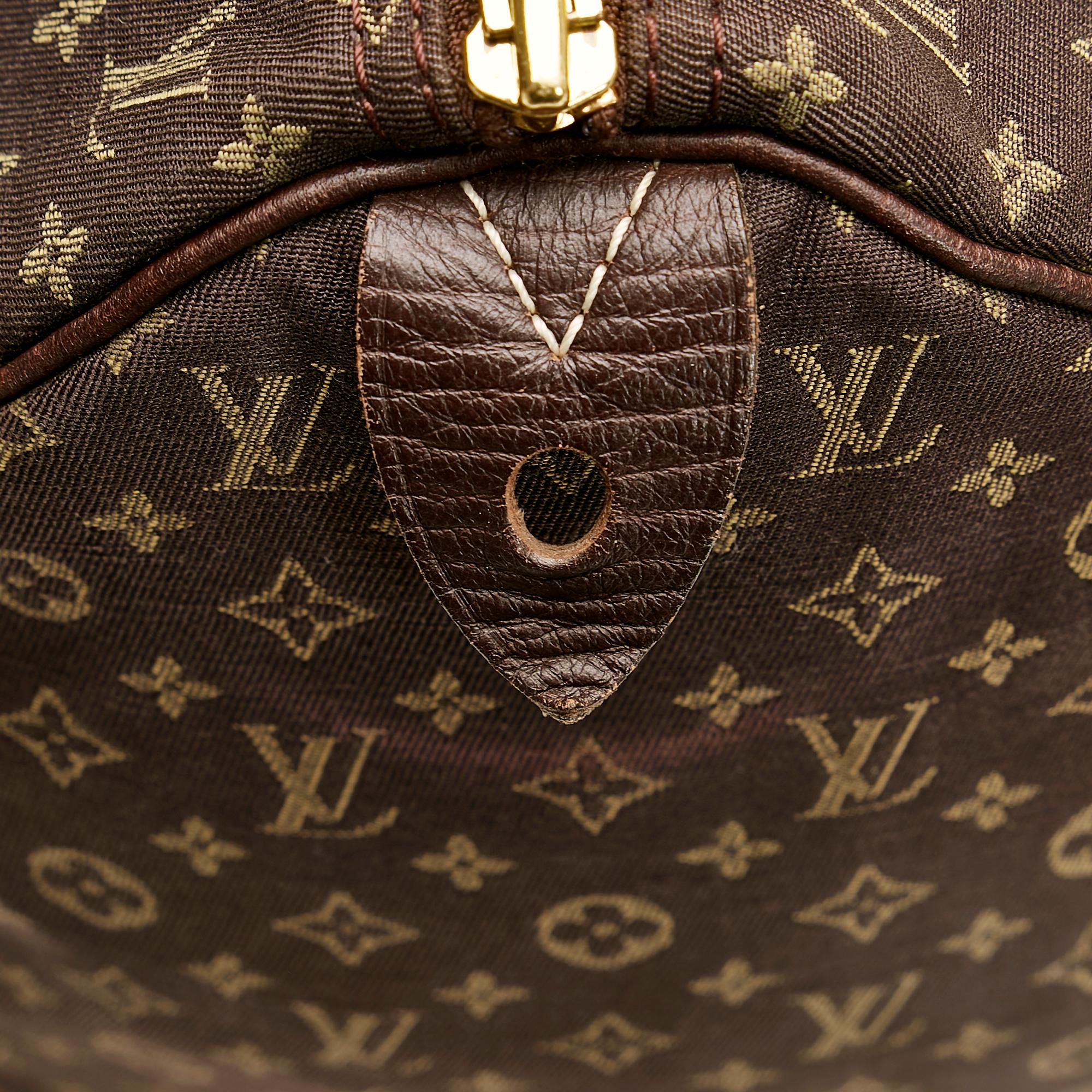 Louis Vuitton Monogram Mini Lin Speedy 30 (SHG-CDWbuK)