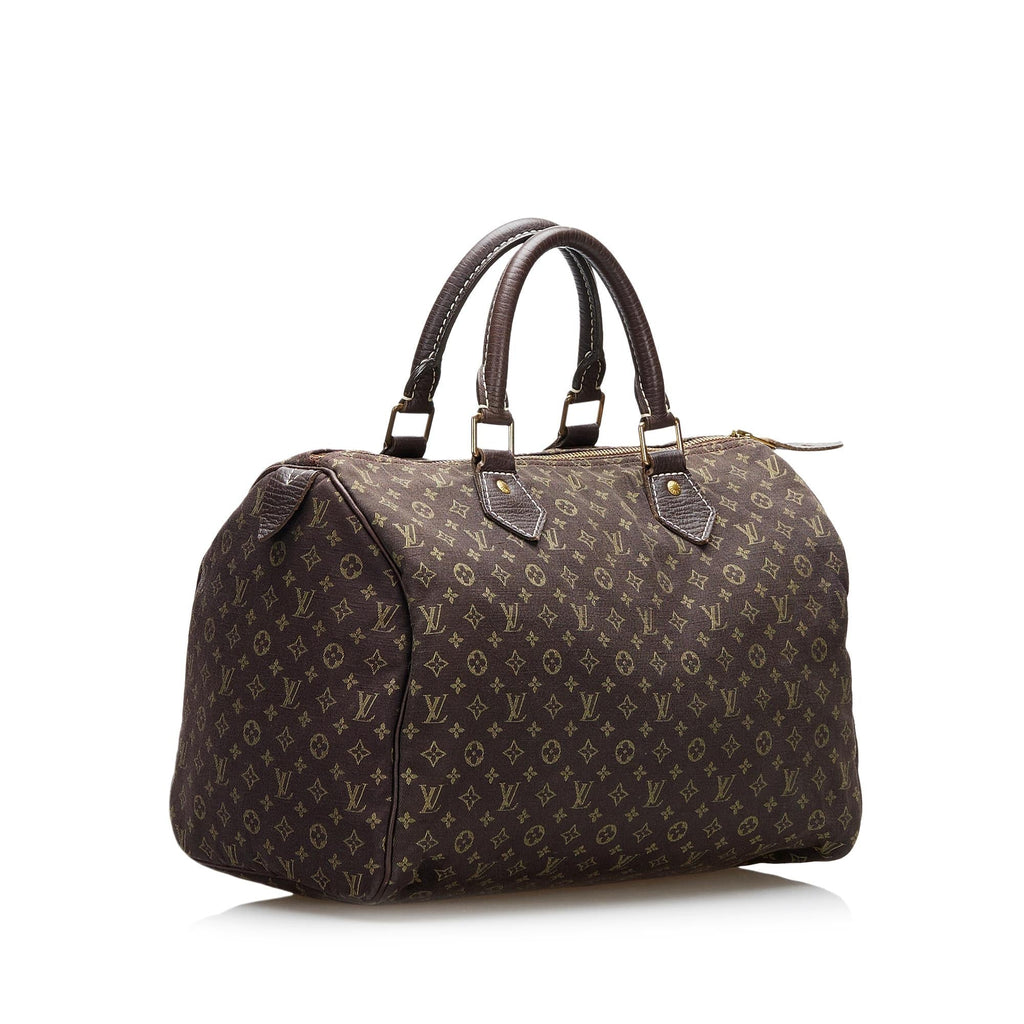 Louis Vuitton Monogram Mini Lin Speedy 30 (SHG-CDWbuK)