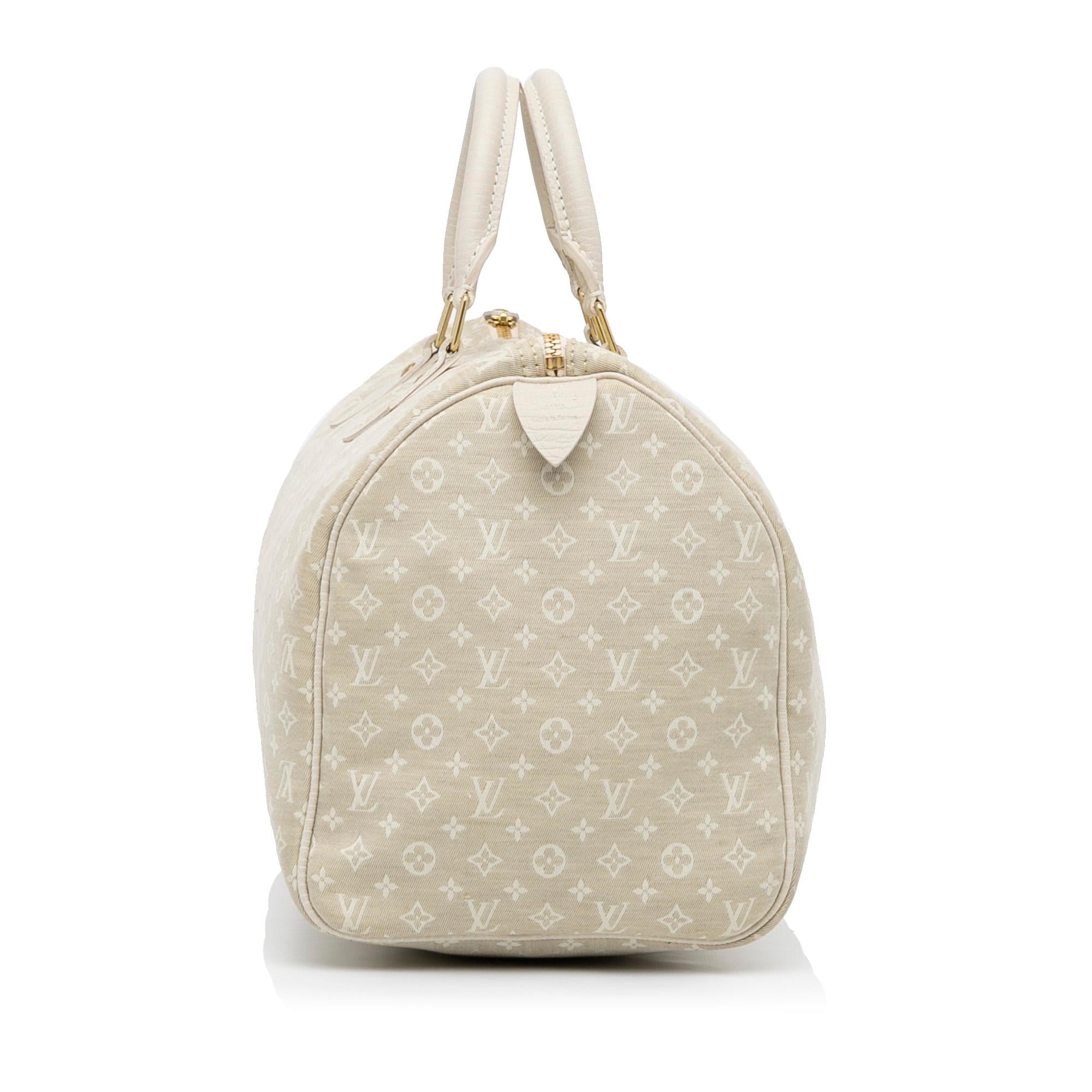 Louis Vuitton Monogram Mini Lin Speedy 30 (SHG-ixKbDp)