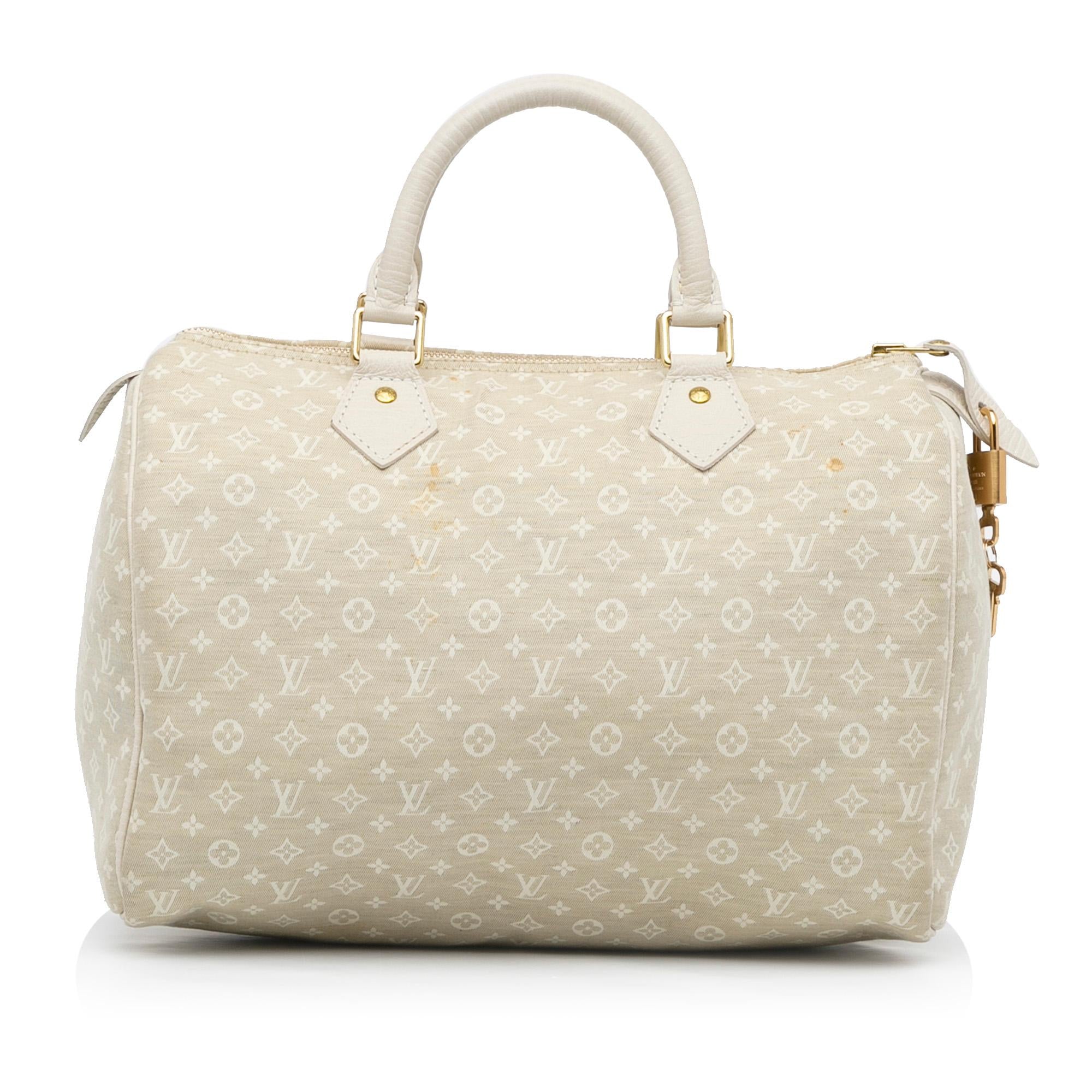 Louis Vuitton Monogram Mini Lin Speedy 30 (SHG-ixKbDp)