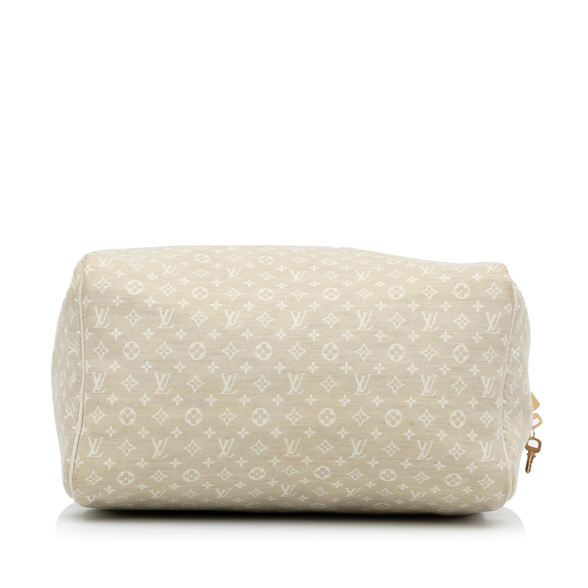 Louis Vuitton Monogram Mini Lin Speedy 30 (SHG-ixKbDp)