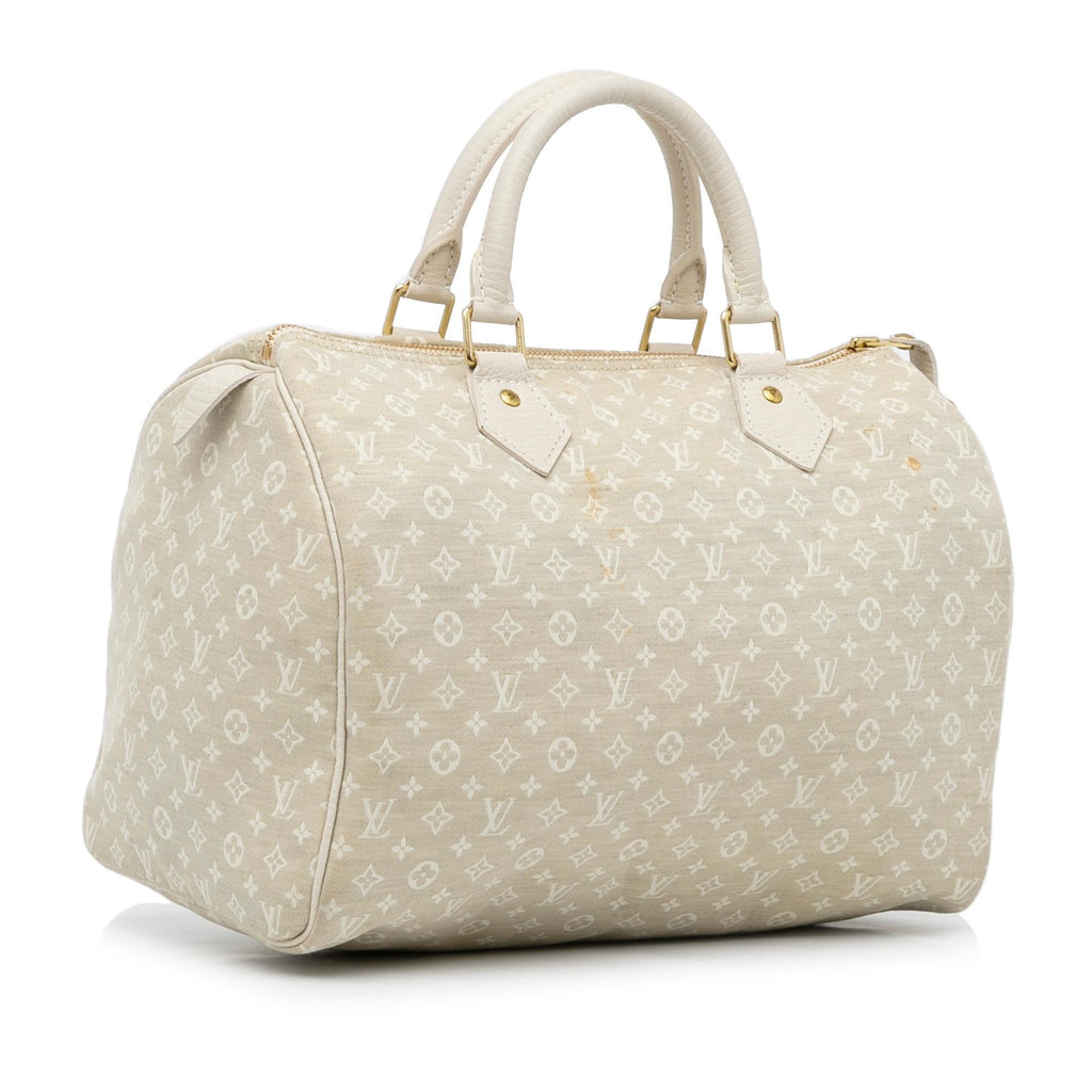 Louis Vuitton Monogram Mini Lin Speedy 30 (SHG-ixKbDp)