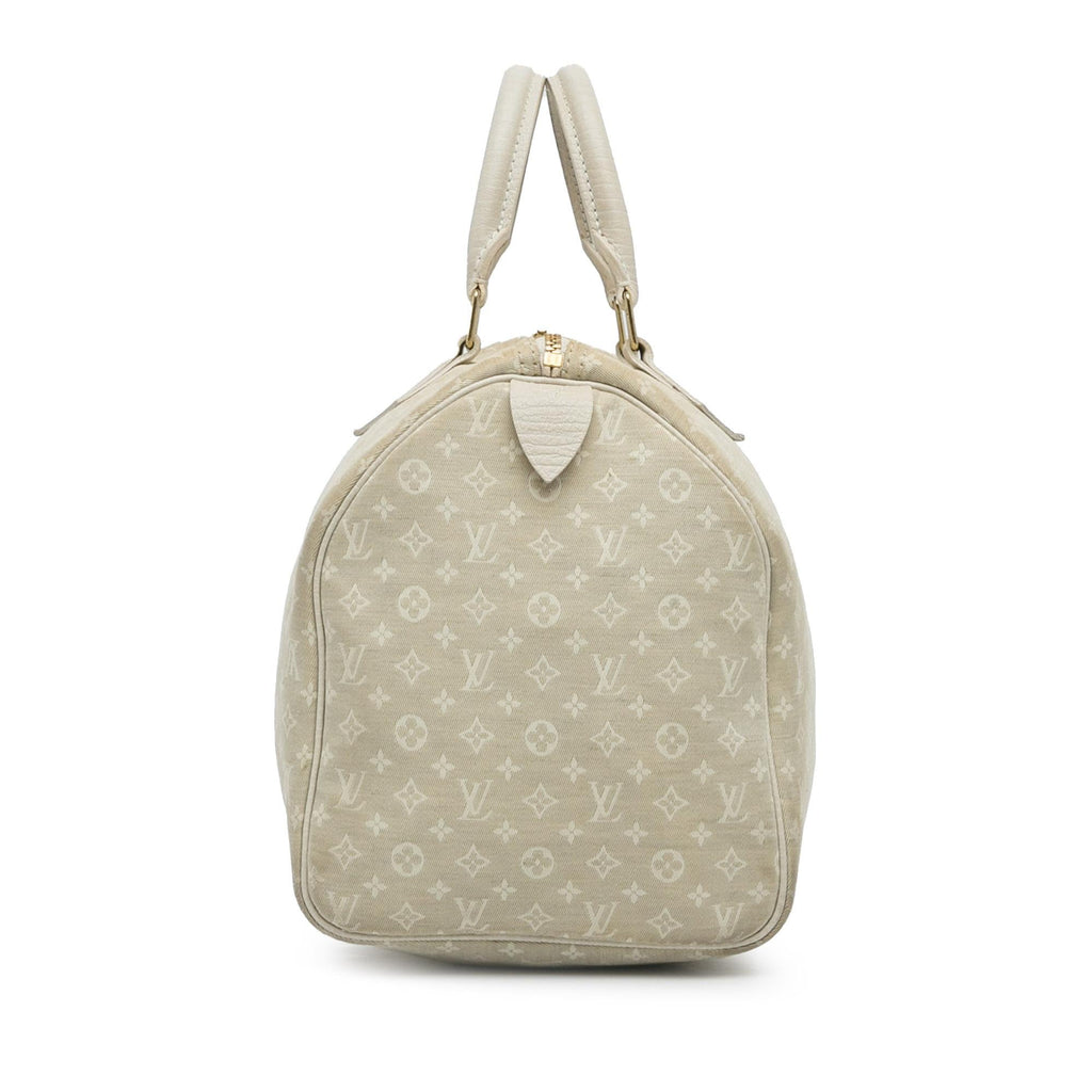 Louis Vuitton Monogram Mini Lin Speedy 30 (SHG-VEqoLJ)
