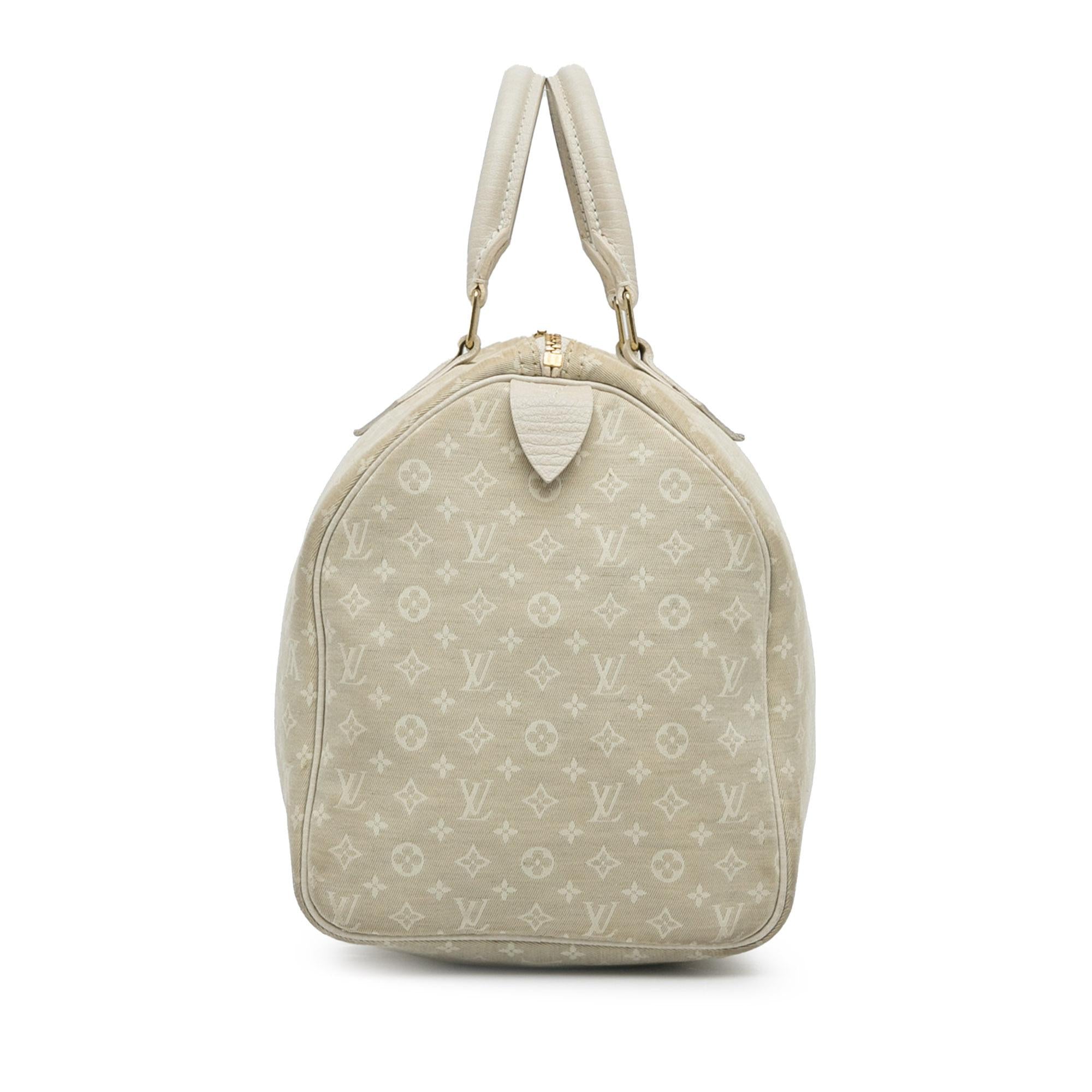 Louis Vuitton Monogram Mini Lin Speedy 30 (SHG-VEqoLJ)