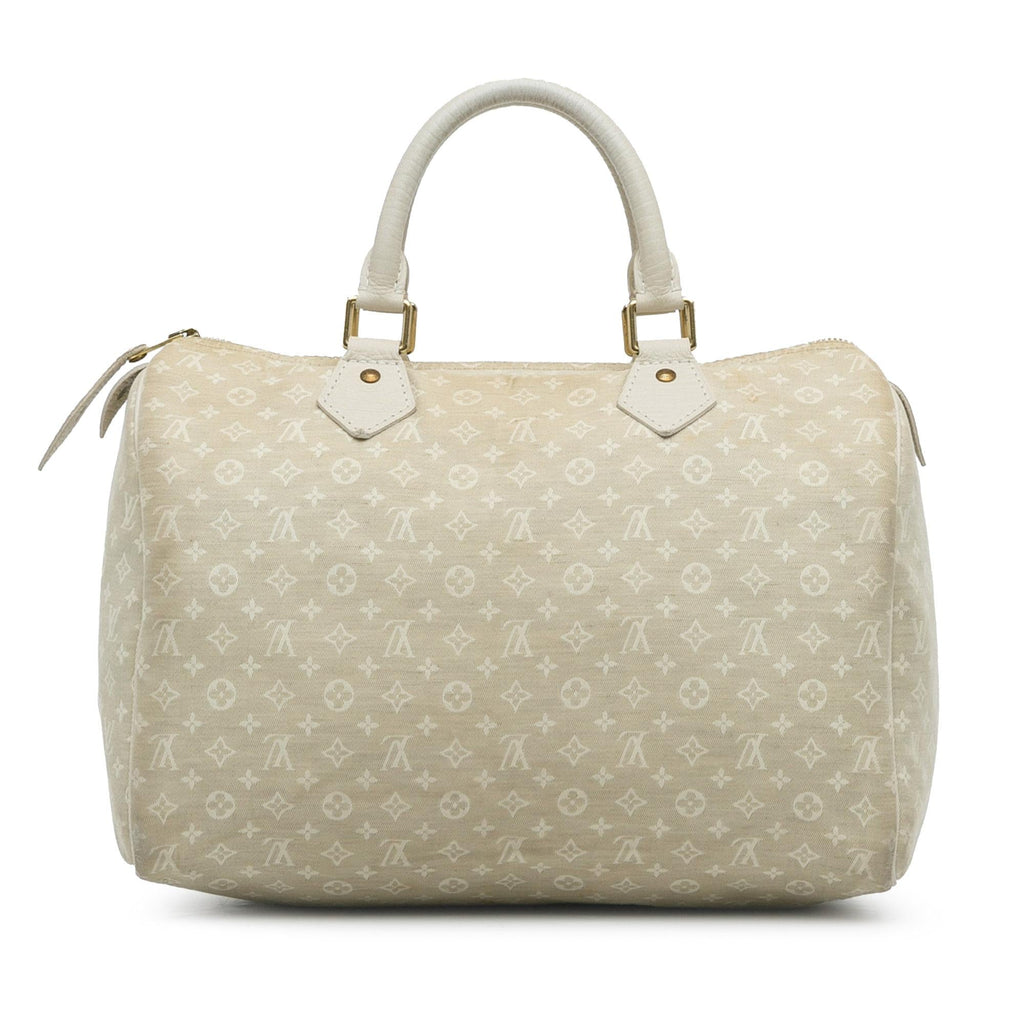 Louis Vuitton Monogram Mini Lin Speedy 30 (SHG-VEqoLJ)