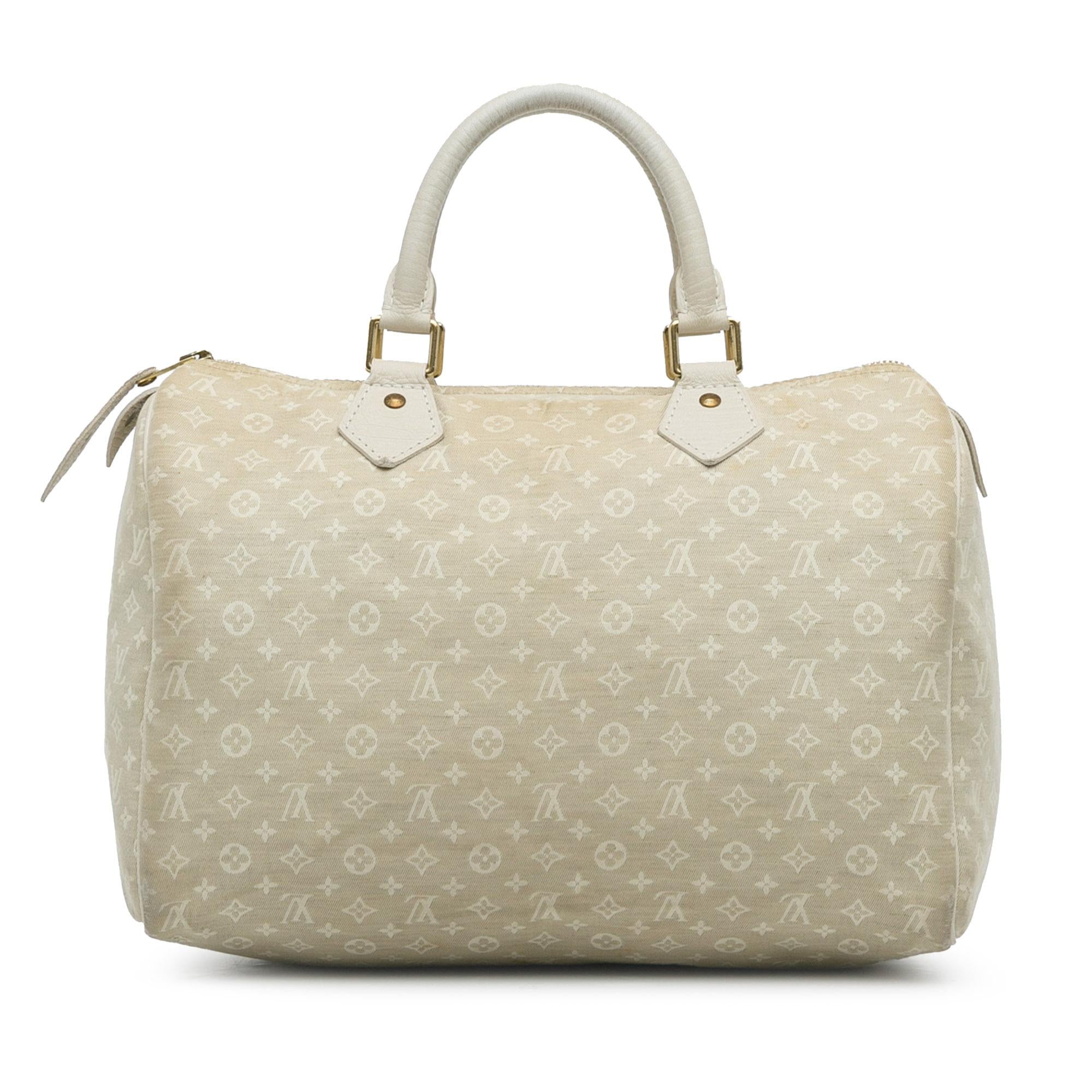 Louis Vuitton Monogram Mini Lin Speedy 30 (SHG-VEqoLJ)