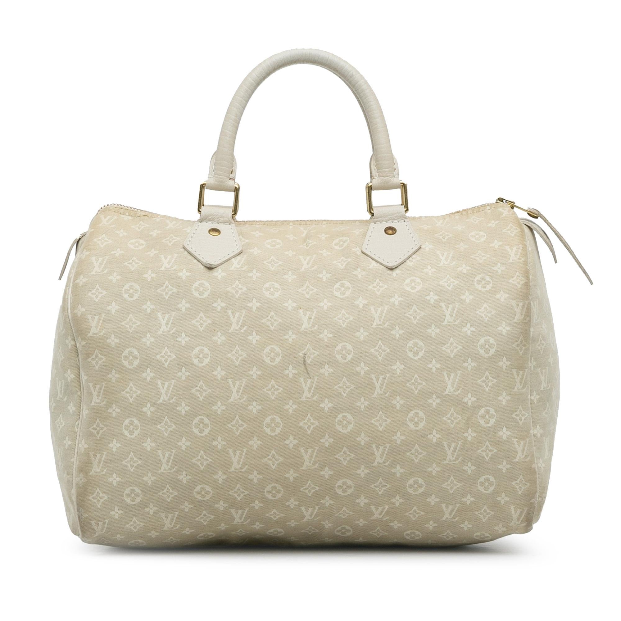 Louis Vuitton Monogram Mini Lin Speedy 30 (SHG-VEqoLJ)
