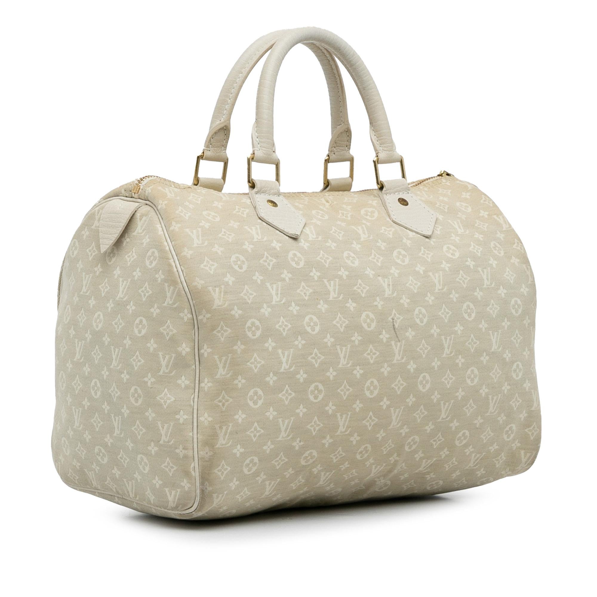Louis Vuitton Monogram Mini Lin Speedy 30 (SHG-VEqoLJ)