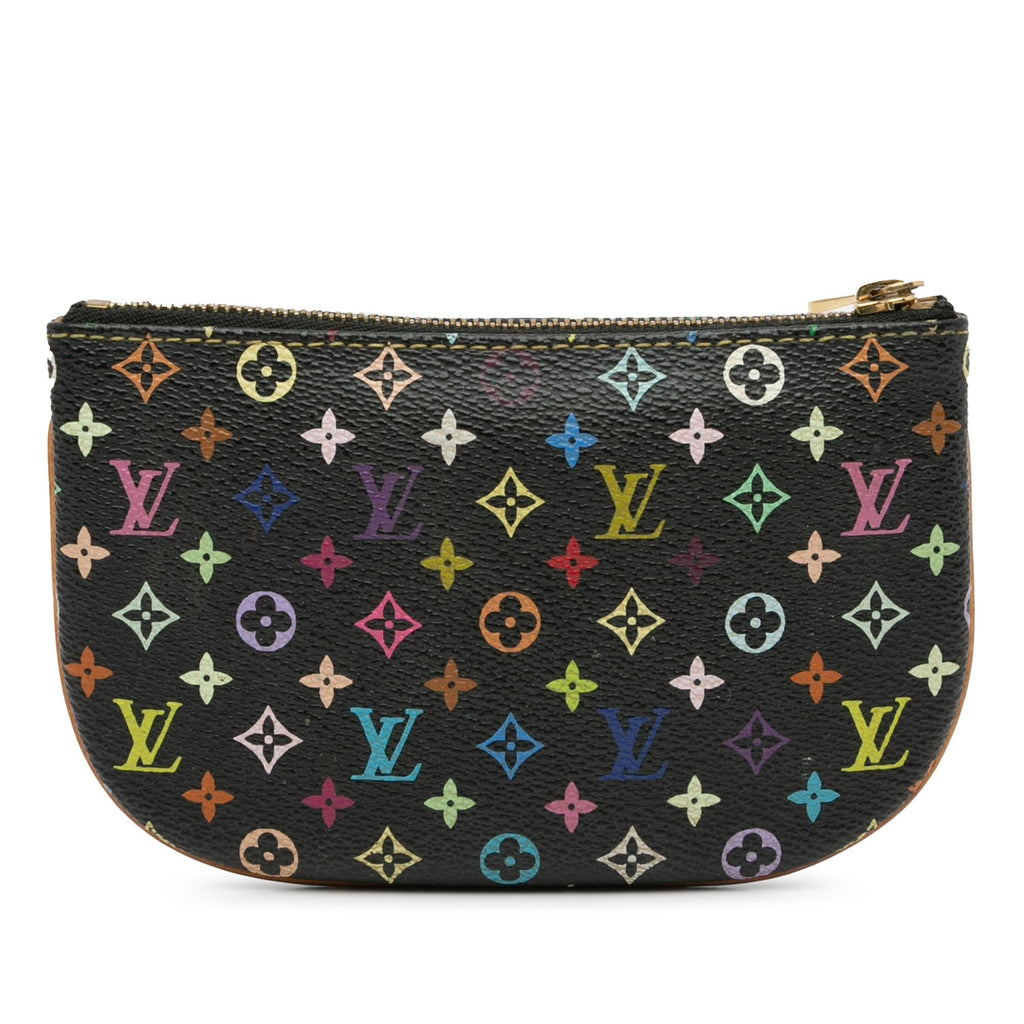 Louis Vuitton Monogram Multicolore Pochette Plate MM (SHG-PC5aJr)