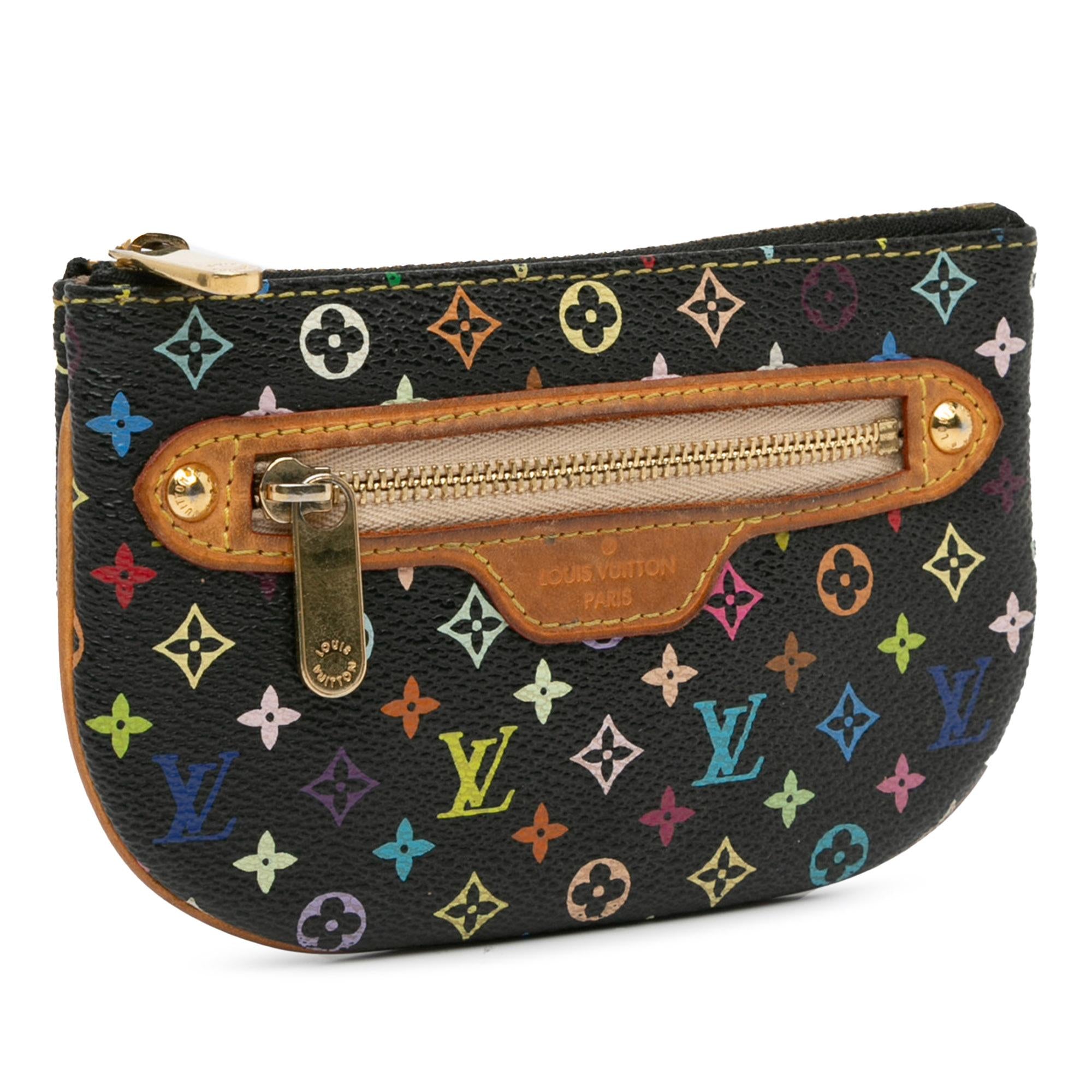 Louis Vuitton Monogram Multicolore Pochette Plate MM (SHG-PC5aJr)