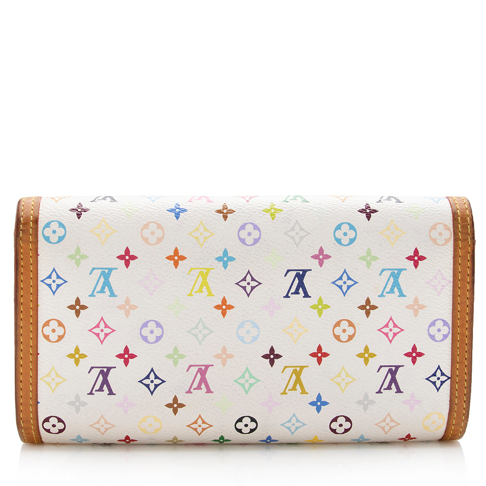 Louis Vuitton Monogram Multicolore Porte Tresor International Wallet (SHF-14660)
