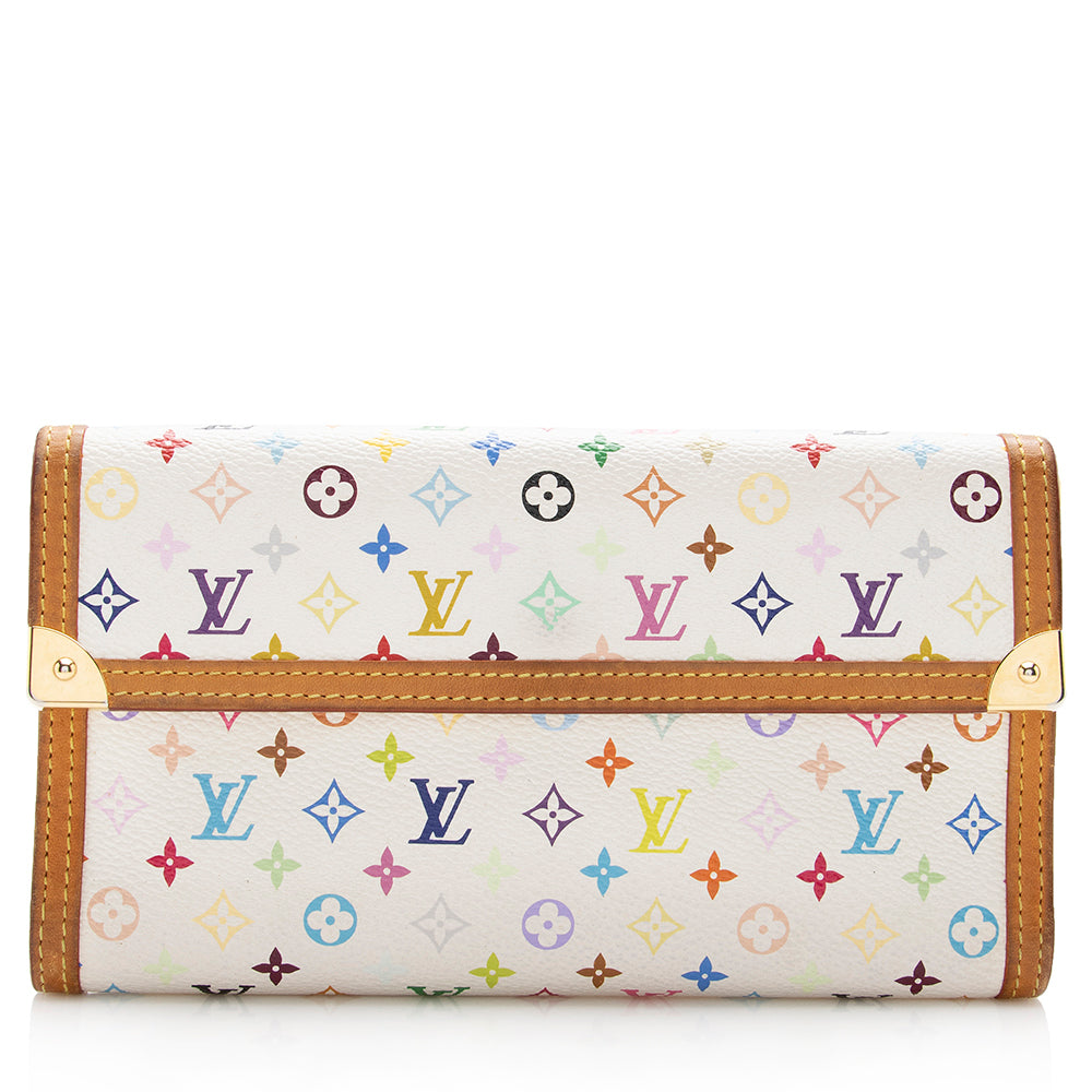 Louis Vuitton Monogram Multicolore Porte Tresor International Wallet (SHF-14660)