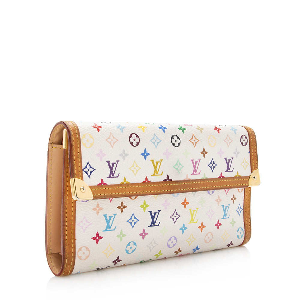 Louis Vuitton Monogram Multicolore Porte Tresor International Wallet (SHF-14660)