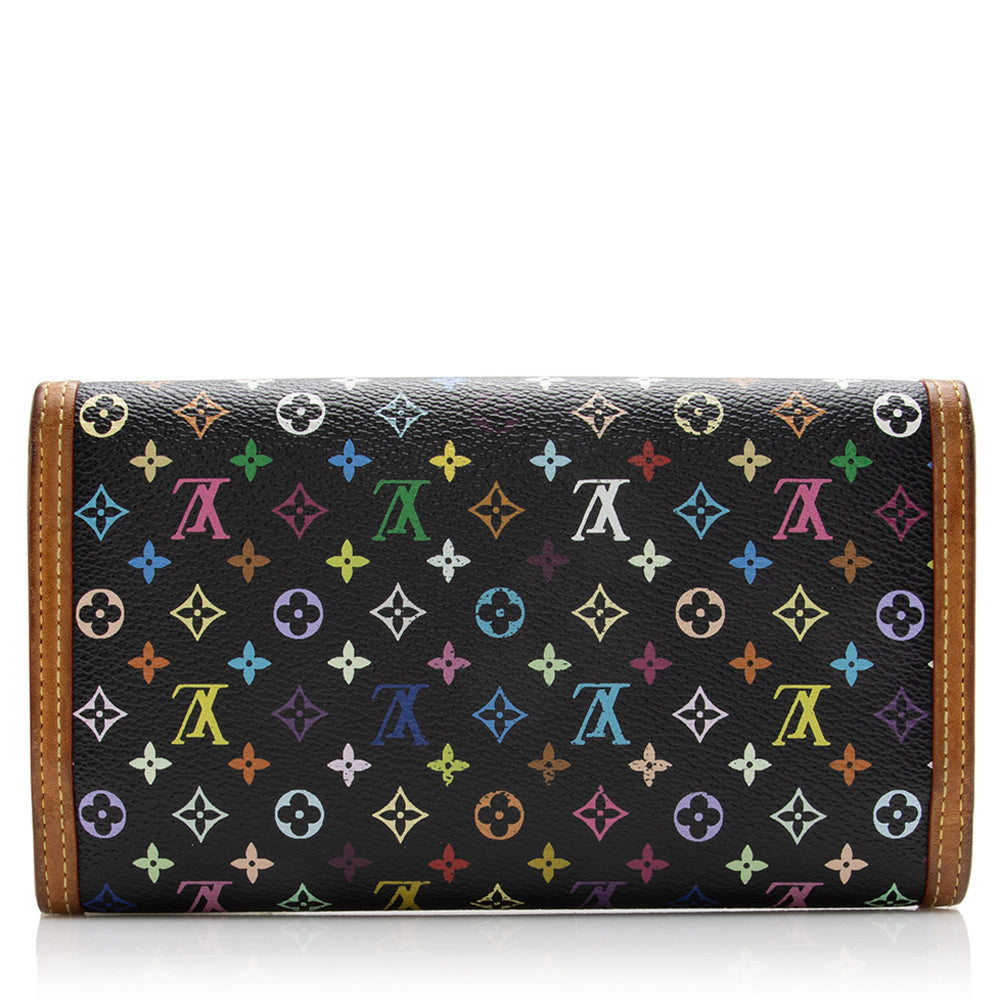Louis Vuitton Monogram Multicolore Porte Tresor International Wallet (SHF-17260)