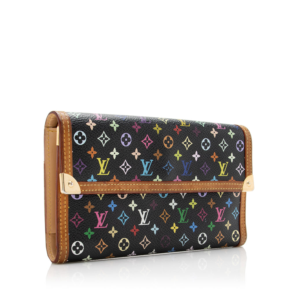 Louis Vuitton Monogram Multicolore Porte Tresor International Wallet (SHF-17260)