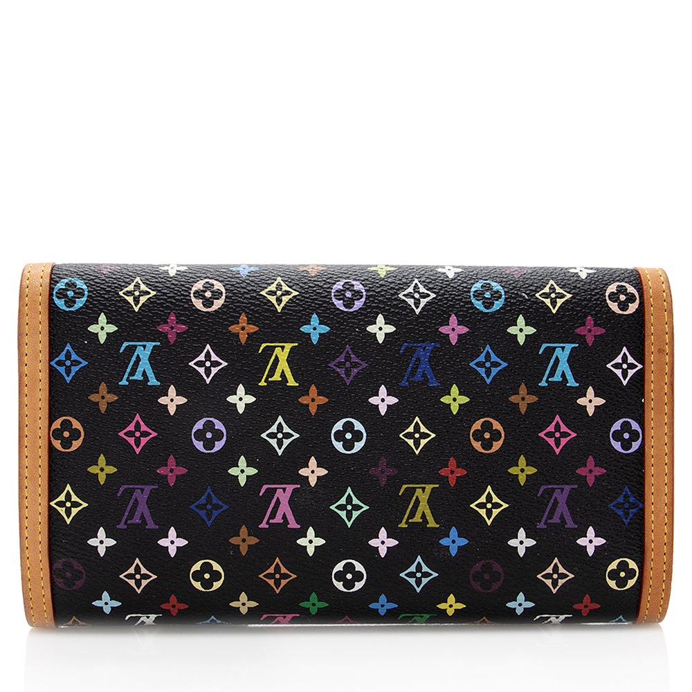 Louis Vuitton Monogram Multicolore Porte Tresor International Wallet (SHF-18705)