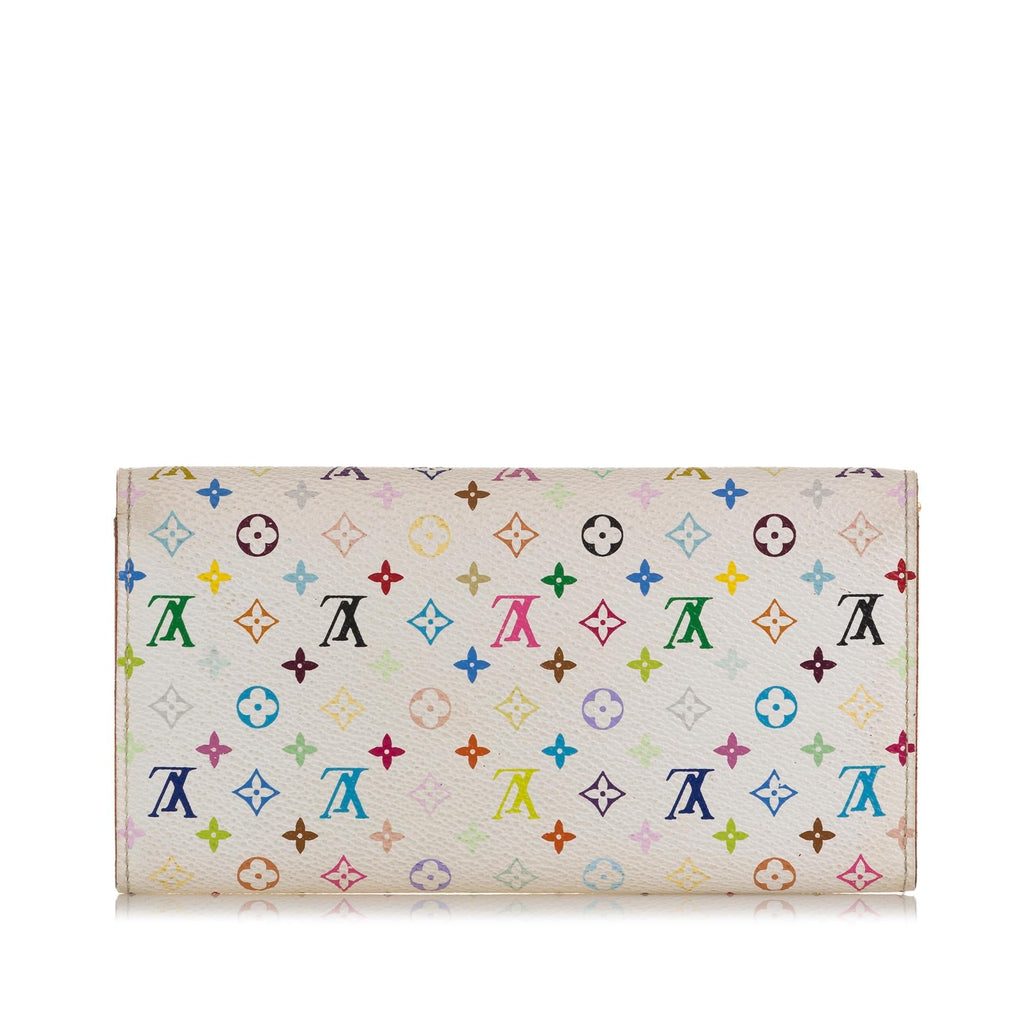 Louis Vuitton Monogram Multicolore Sarah Long Wallet (SHG-y6ePuJ)