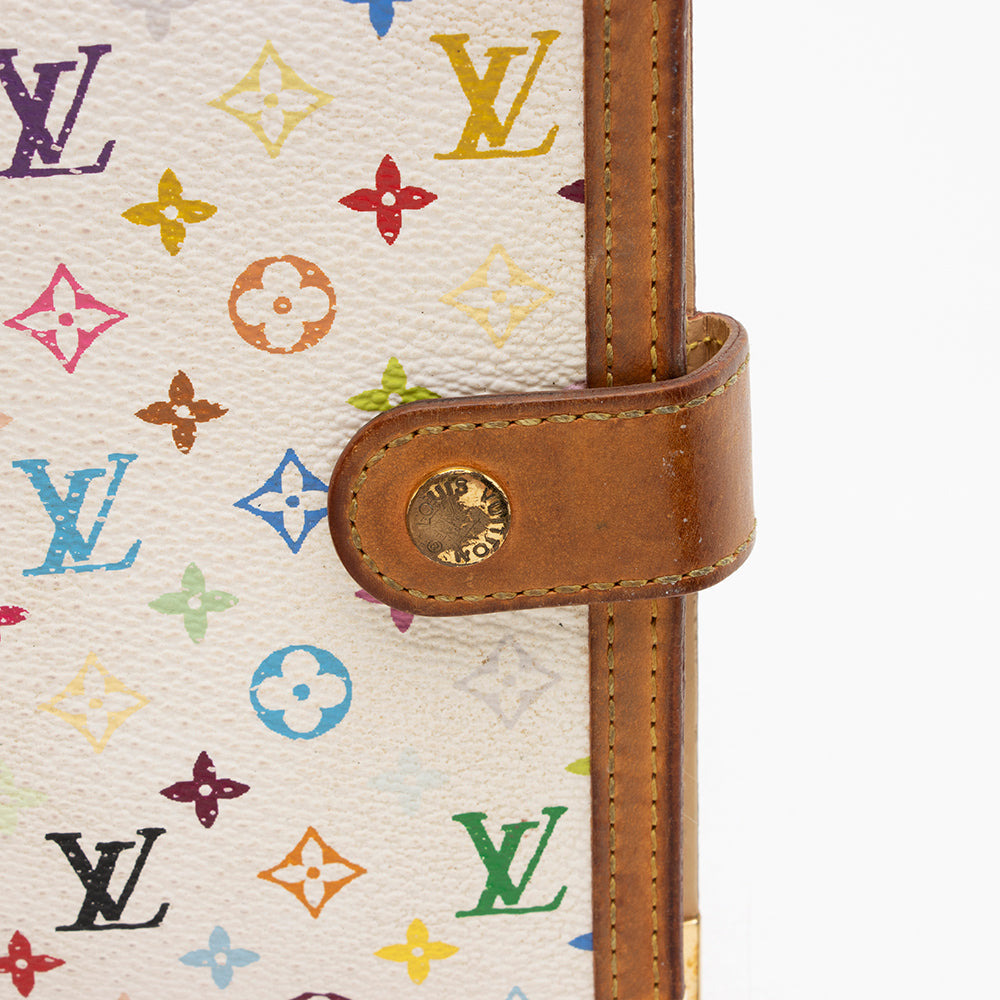 Louis Vuitton Monogram Multicolore Small Ring Agenda Cover (SHF-14689)