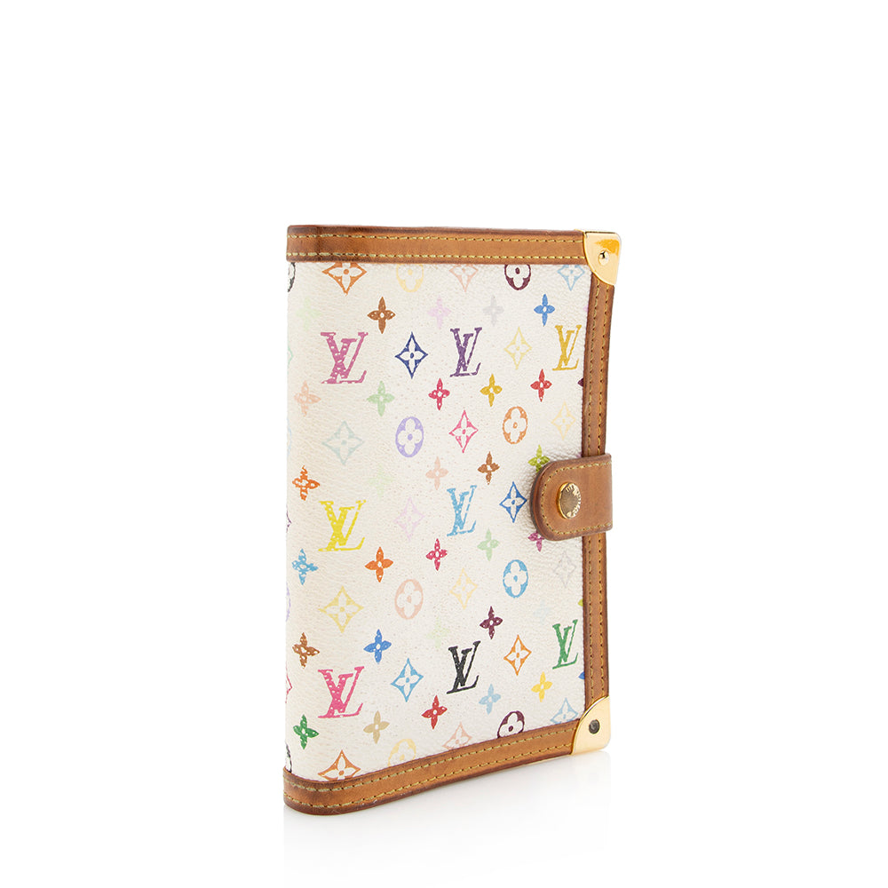 Louis Vuitton Monogram Multicolore Small Ring Agenda Cover (SHF-14689)
