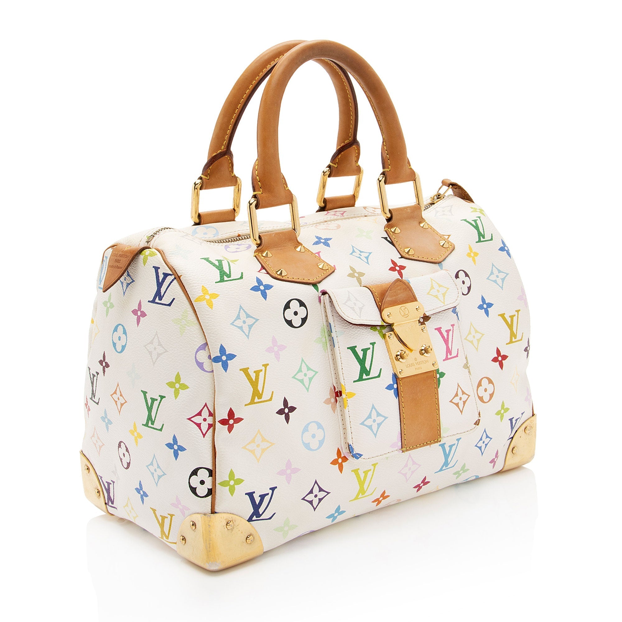 Louis Vuitton Monogram Multicolore Speedy 30 Satchel (SHF-aLofom)