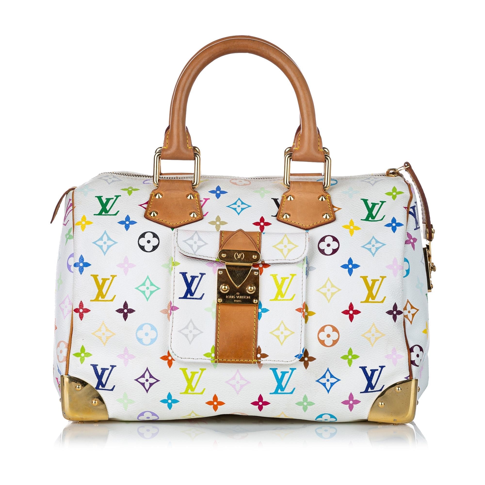 Louis Vuitton Monogram Multicolore Speedy 30 (SHG-30097)